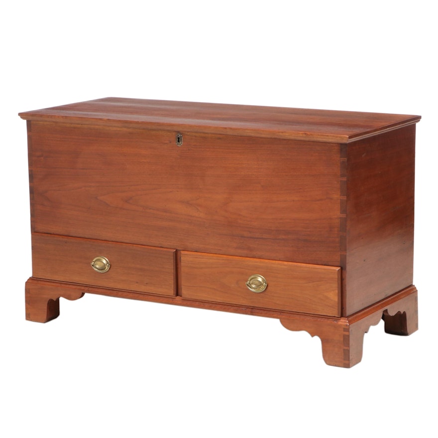 American Chippendale Walnut Blanket Chest, Late 18th Century
