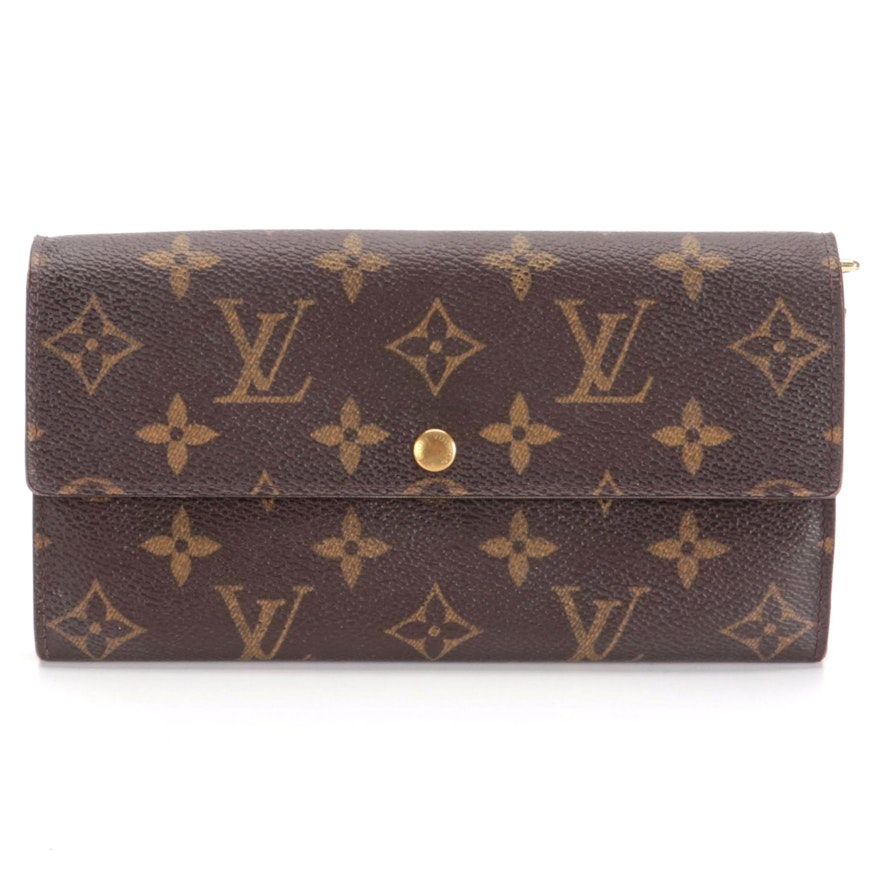 Louis Vuitton Sarah Wallet in Monogram Canvas