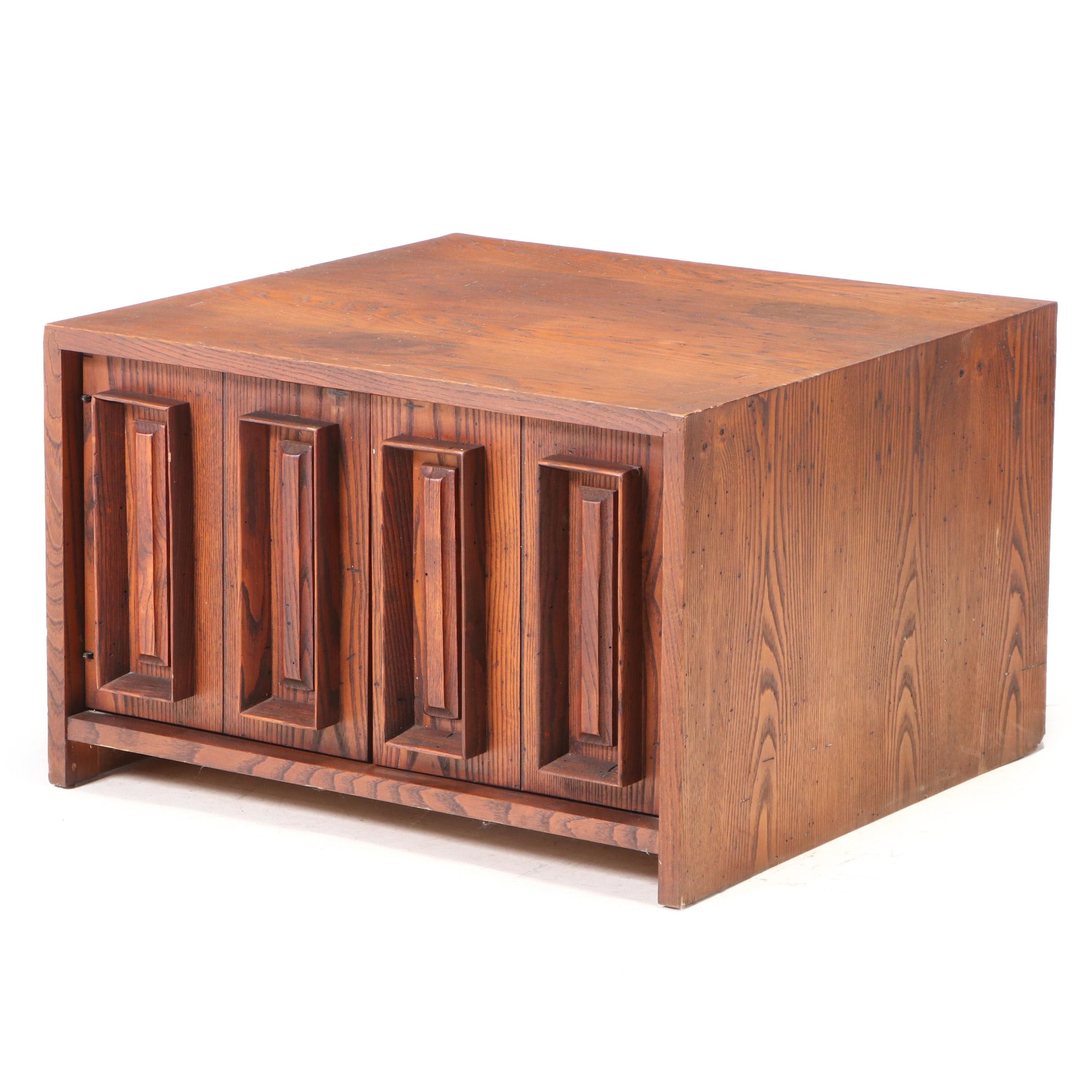Dillingham Mid Century Modern Chestnut Side Cabinet