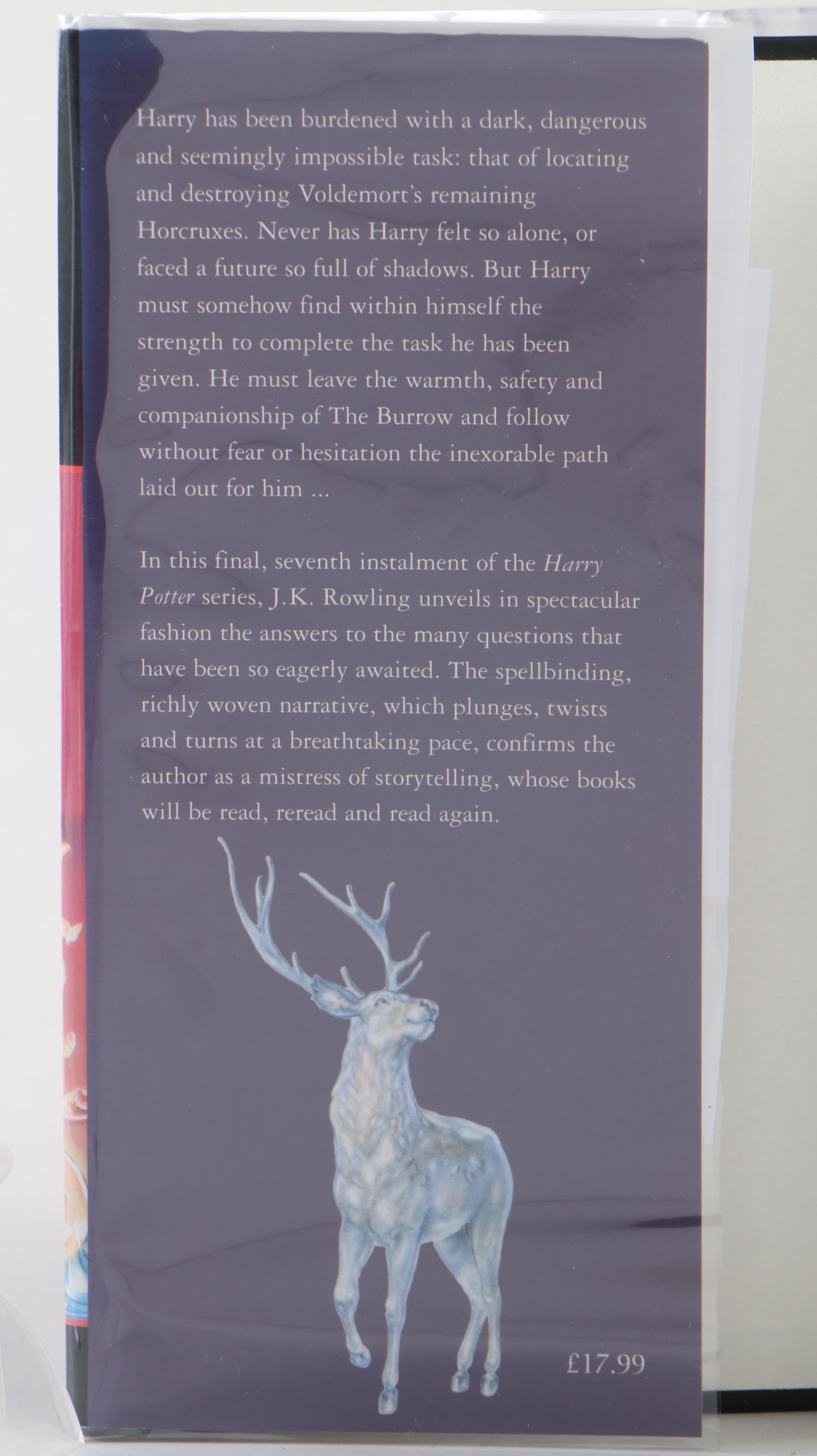 First UK Edition "Harry Potter and the Deathly Hallows" by J. K. Rowling, 2007