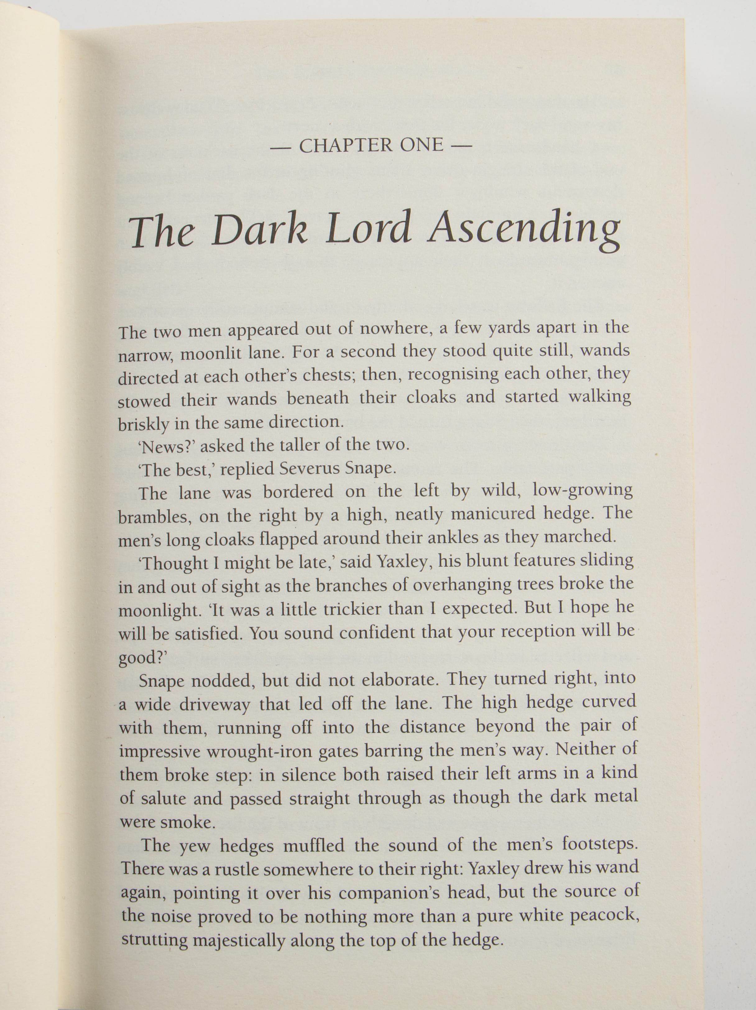 First UK Edition "Harry Potter and the Deathly Hallows" by J. K. Rowling, 2007