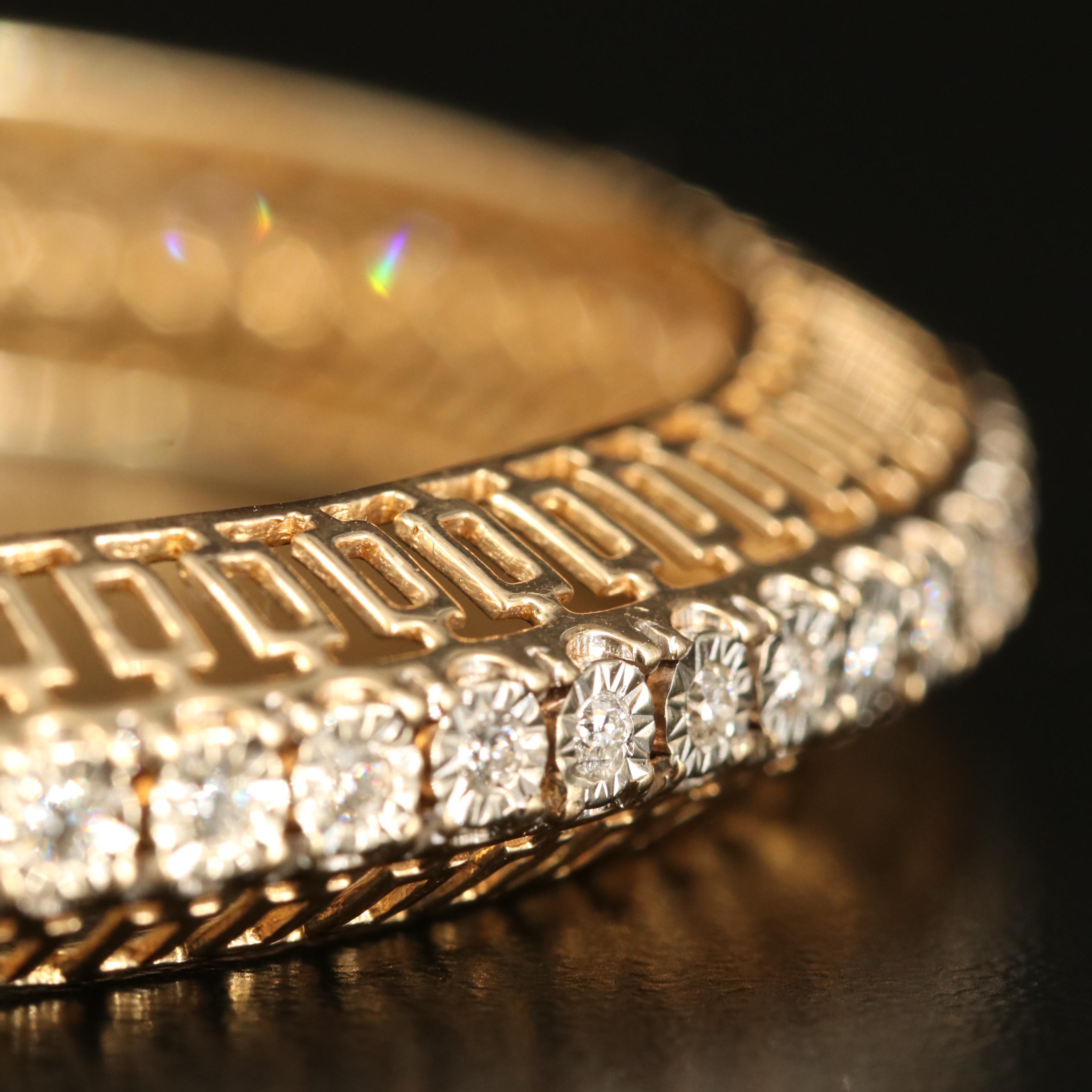 14K 3.18 CTW Diamond Openwork Bangles