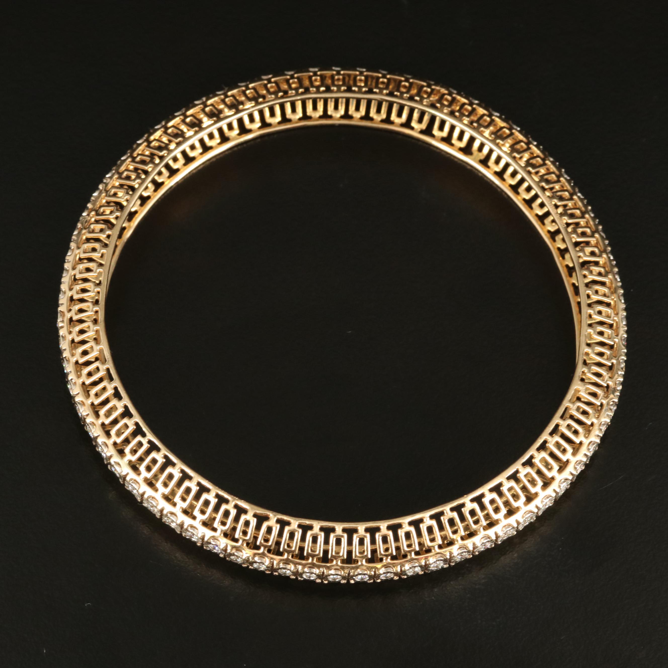 14K 3.18 CTW Diamond Openwork Bangles