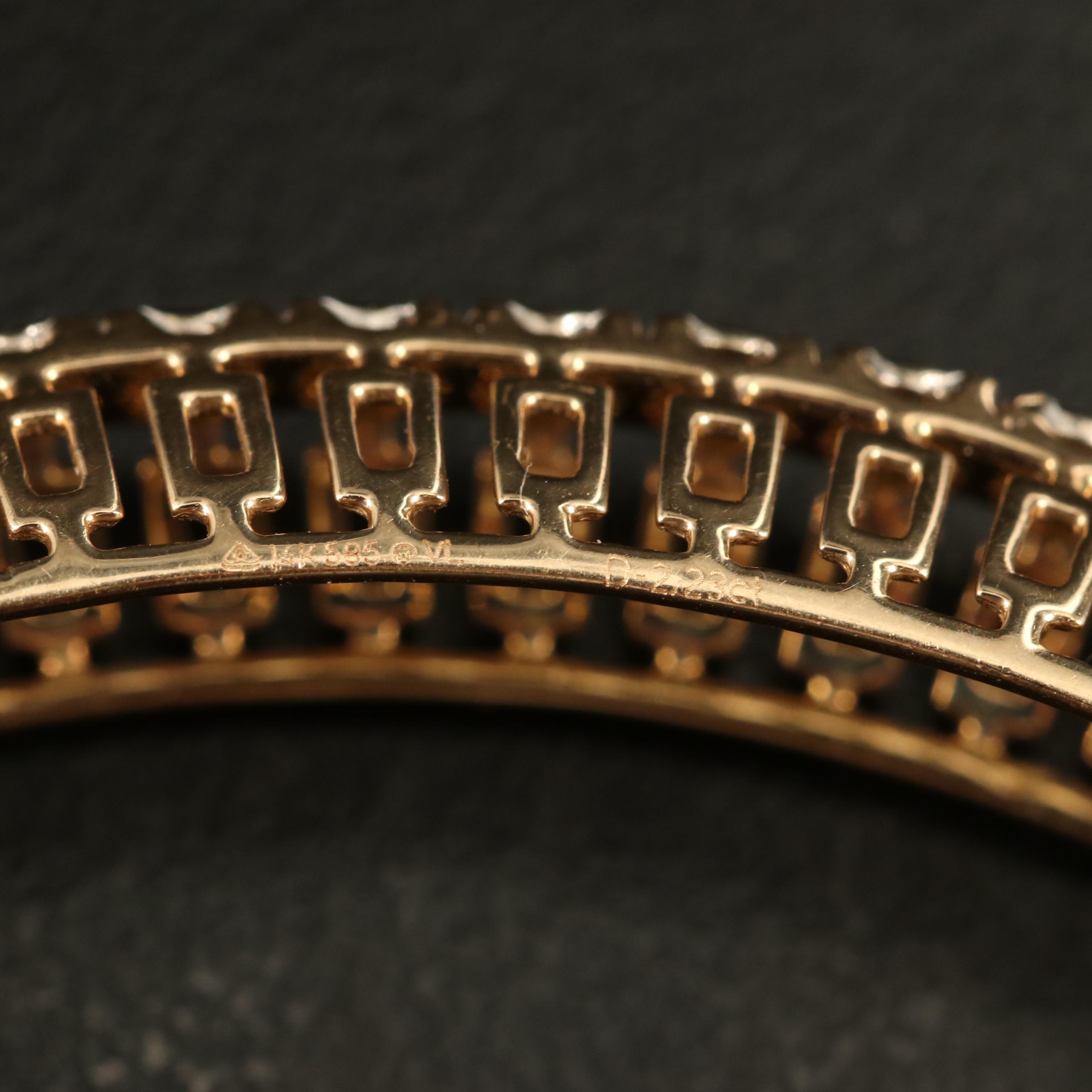 14K 3.18 CTW Diamond Openwork Bangles