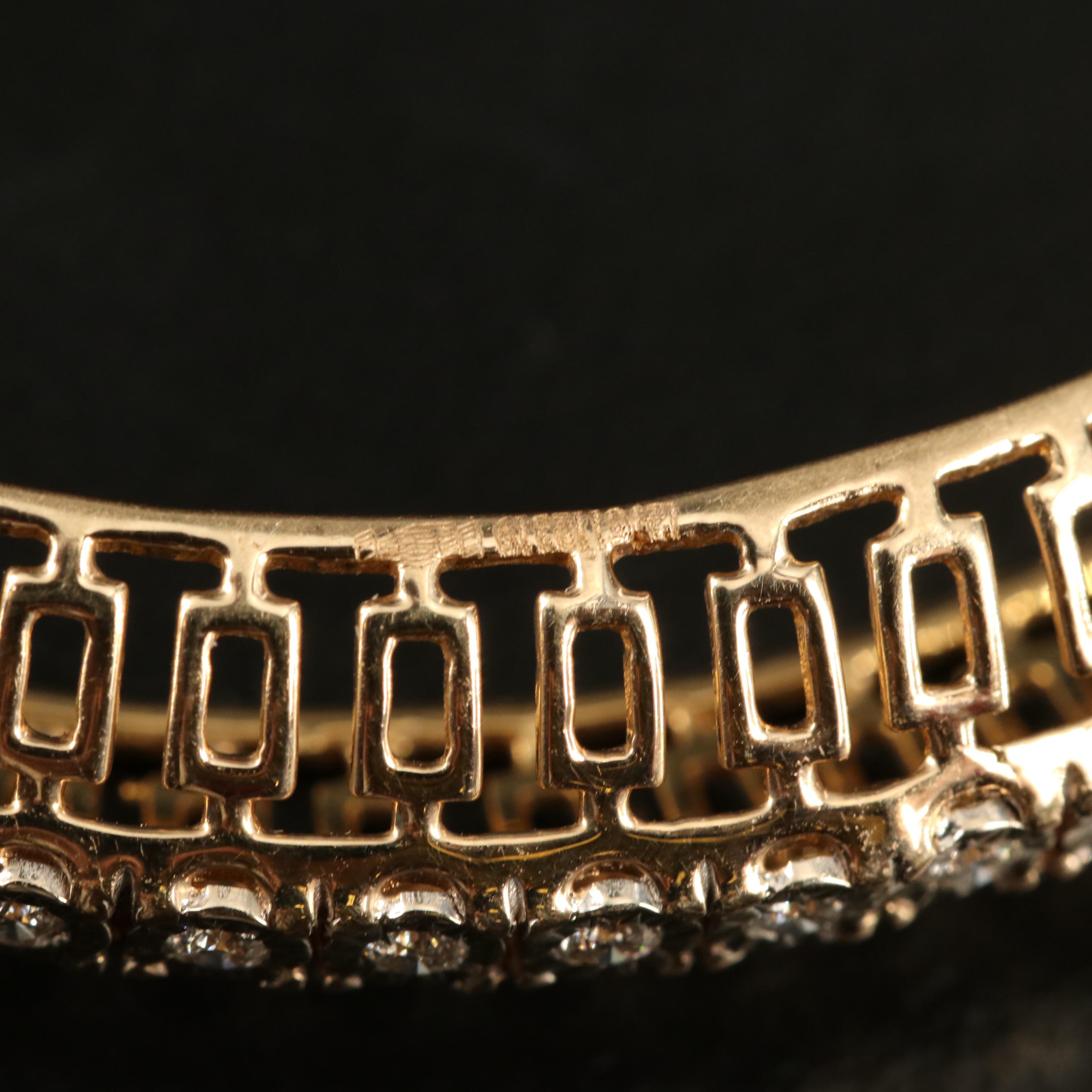 14K 3.18 CTW Diamond Openwork Bangles