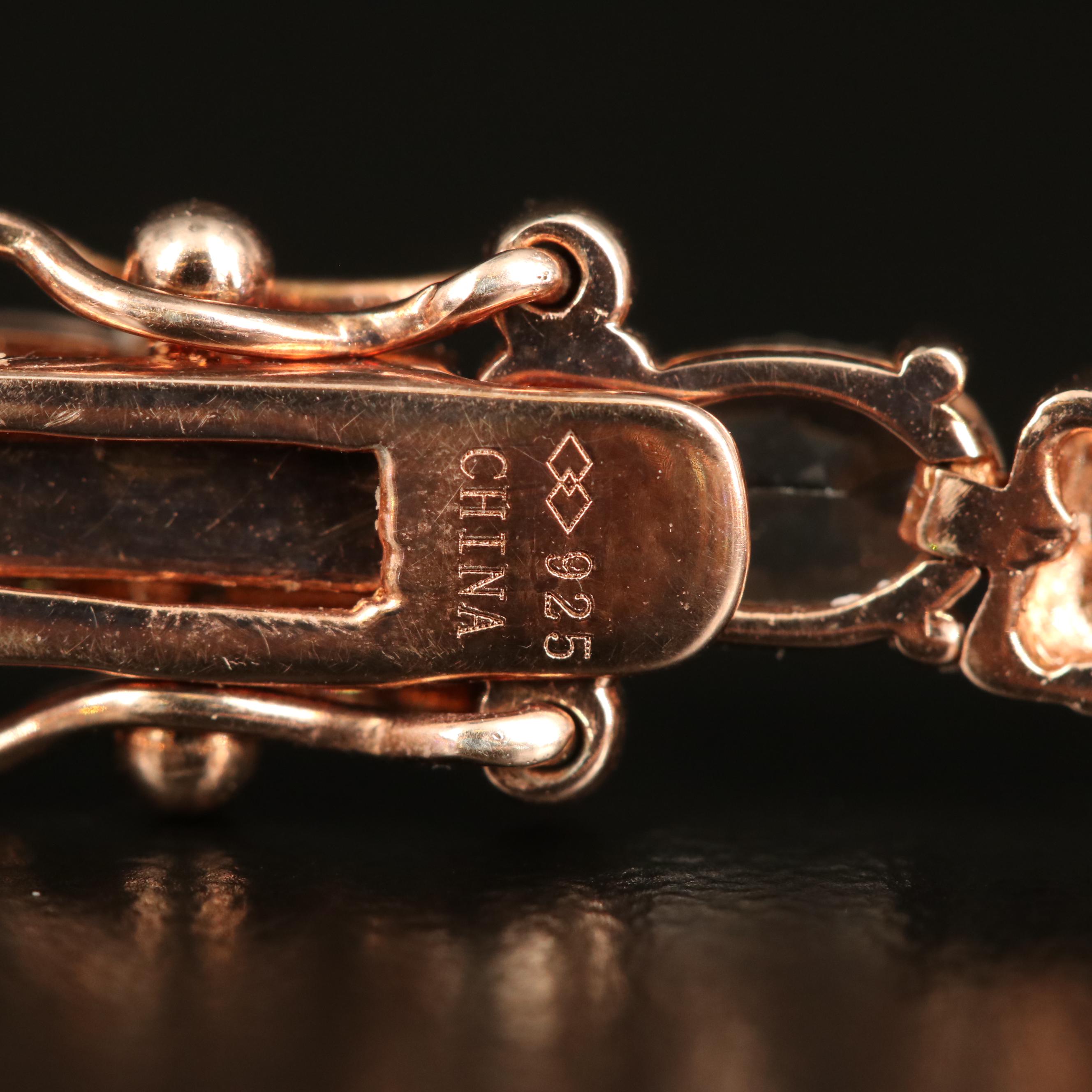 Sterling Morganite Line Bracelet