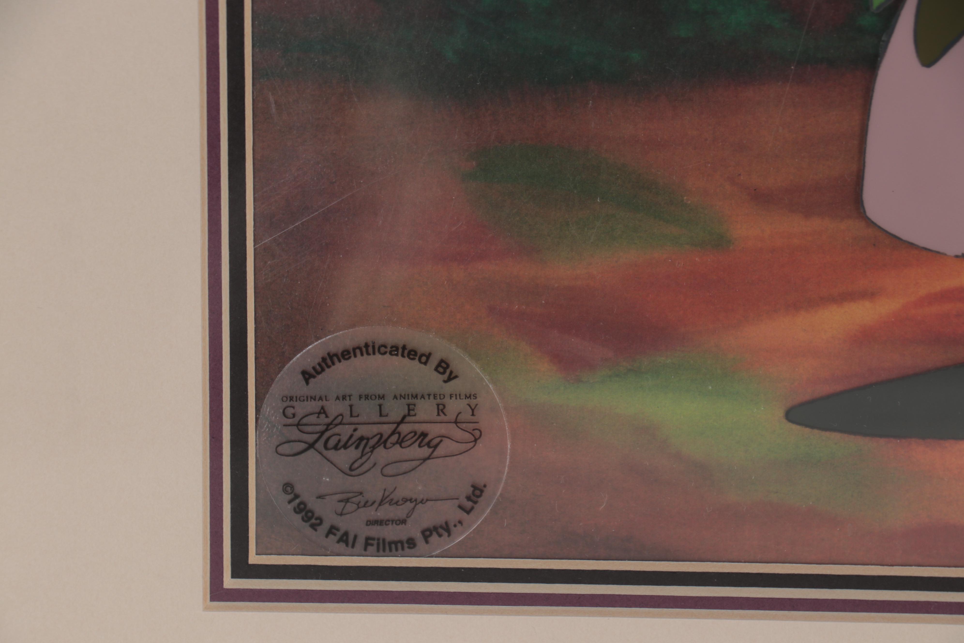 Kroyer Films Hand-Painted Animation Cel from Ferngully, 1992