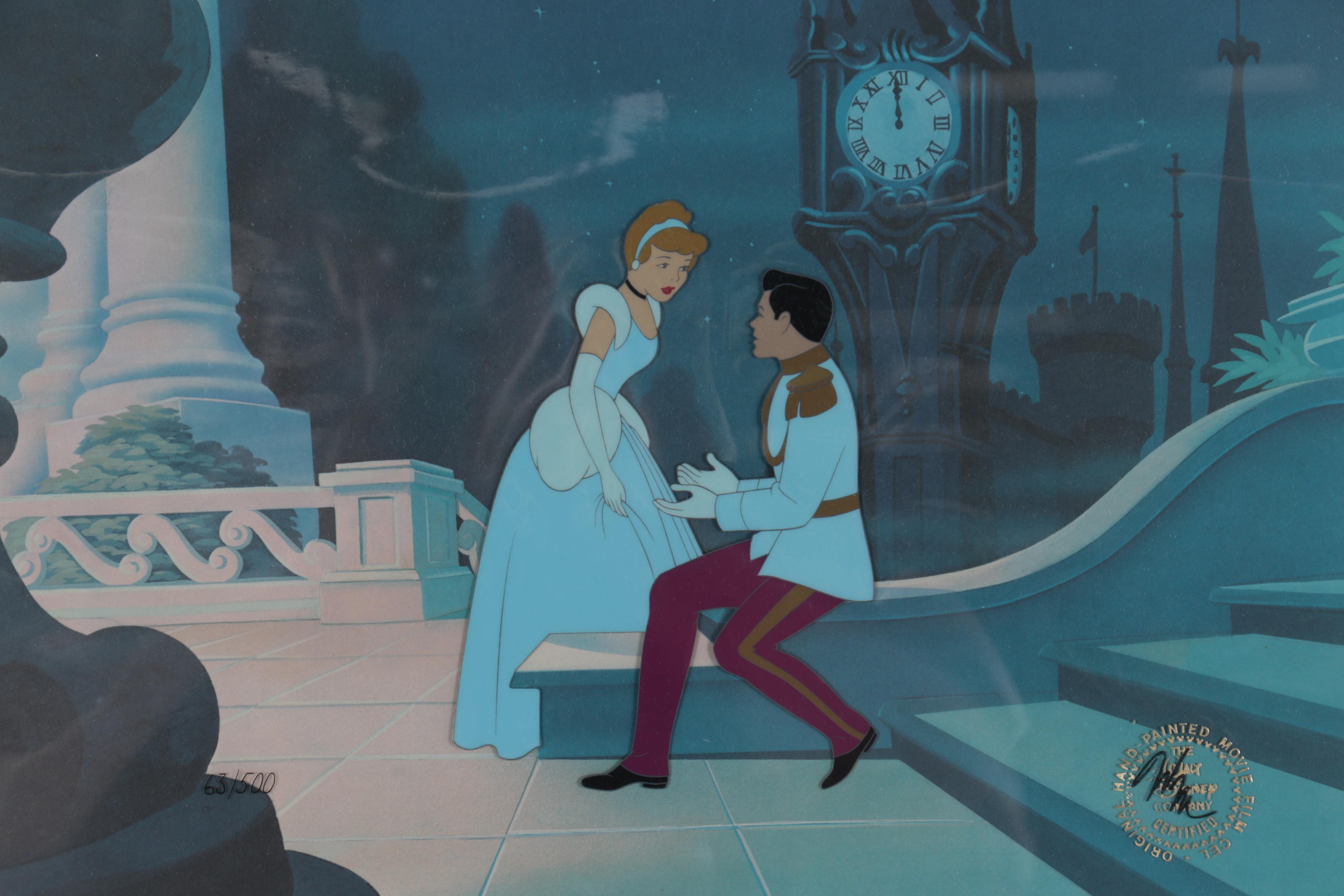 Walt Disney Hand-Painted Animation Cels from Cinderella, 1950