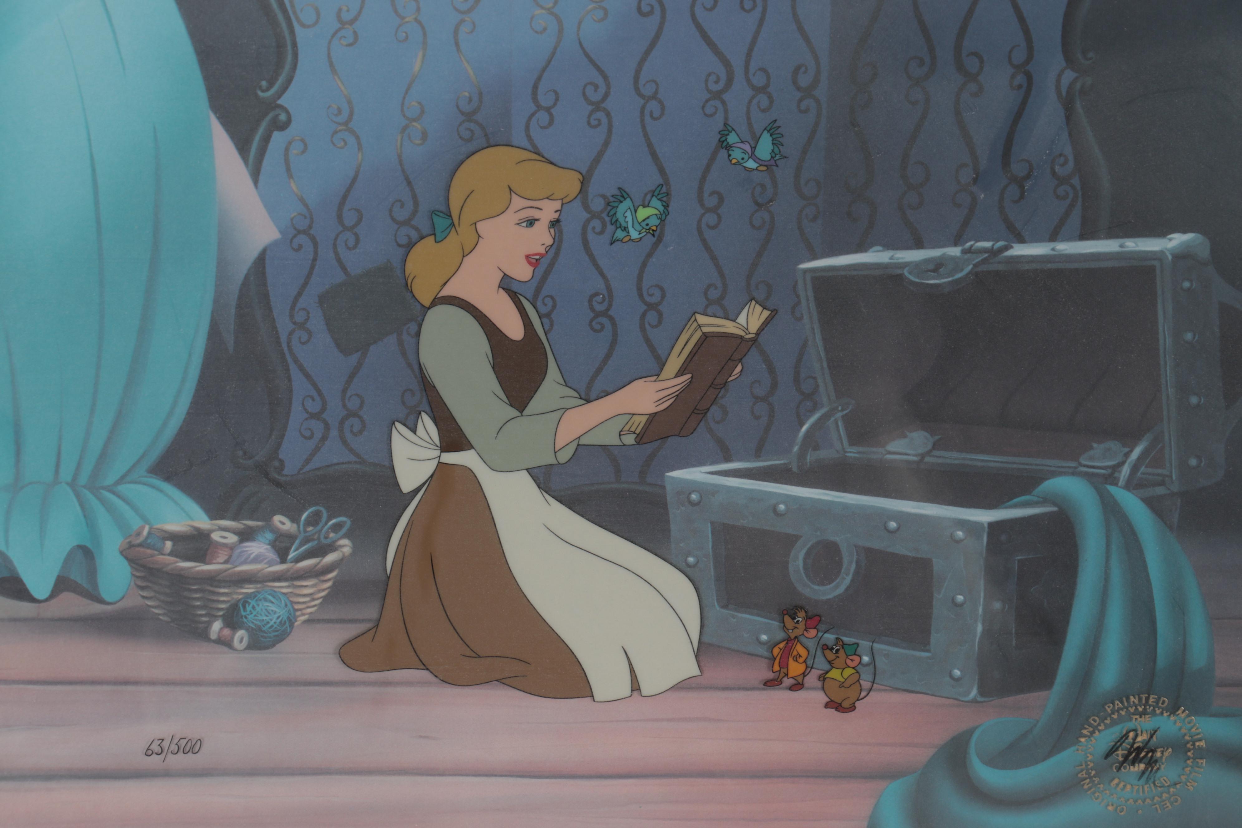 Walt Disney Hand-Painted Animation Cels from Cinderella, 1950