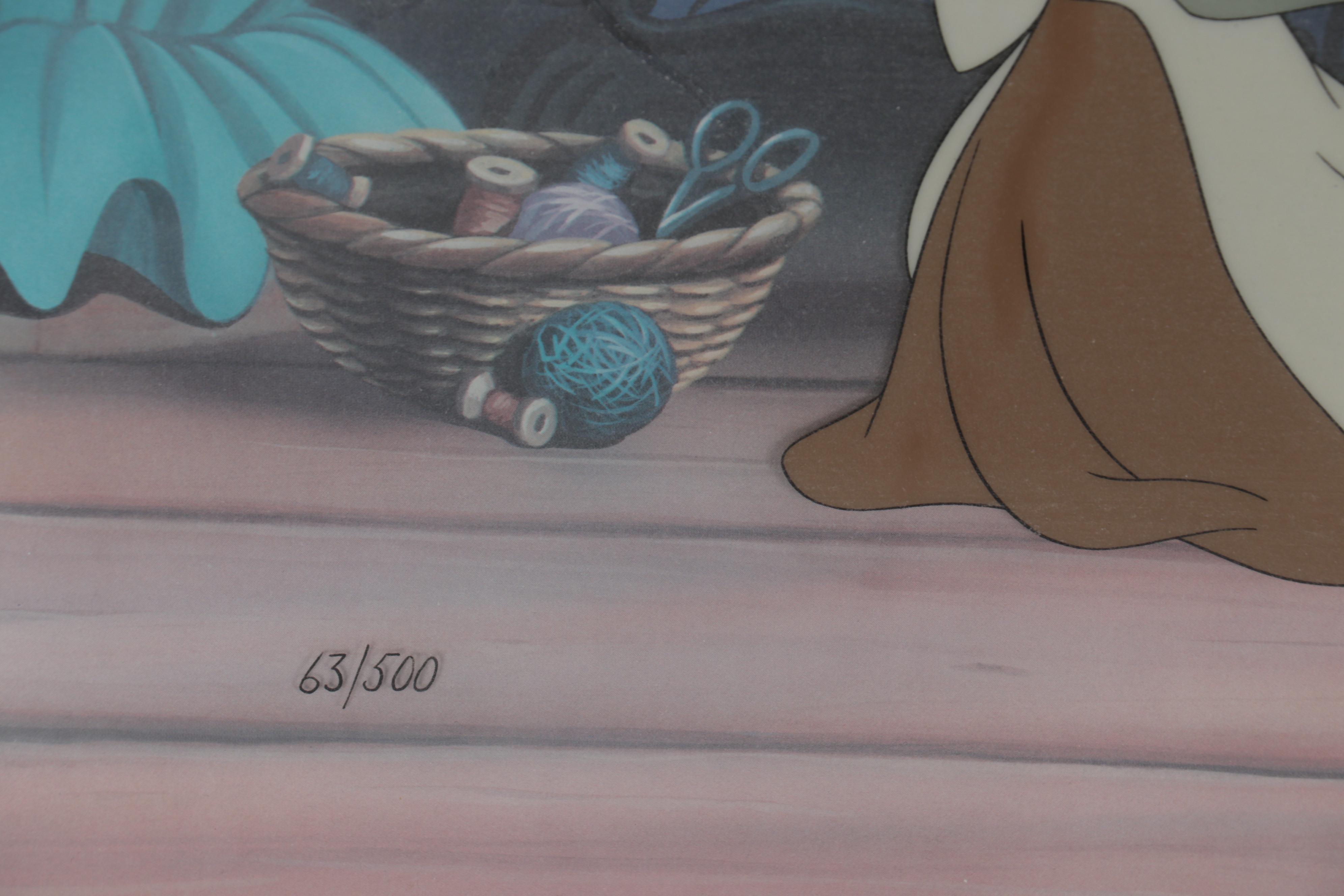 Walt Disney Hand-Painted Animation Cels from Cinderella, 1950