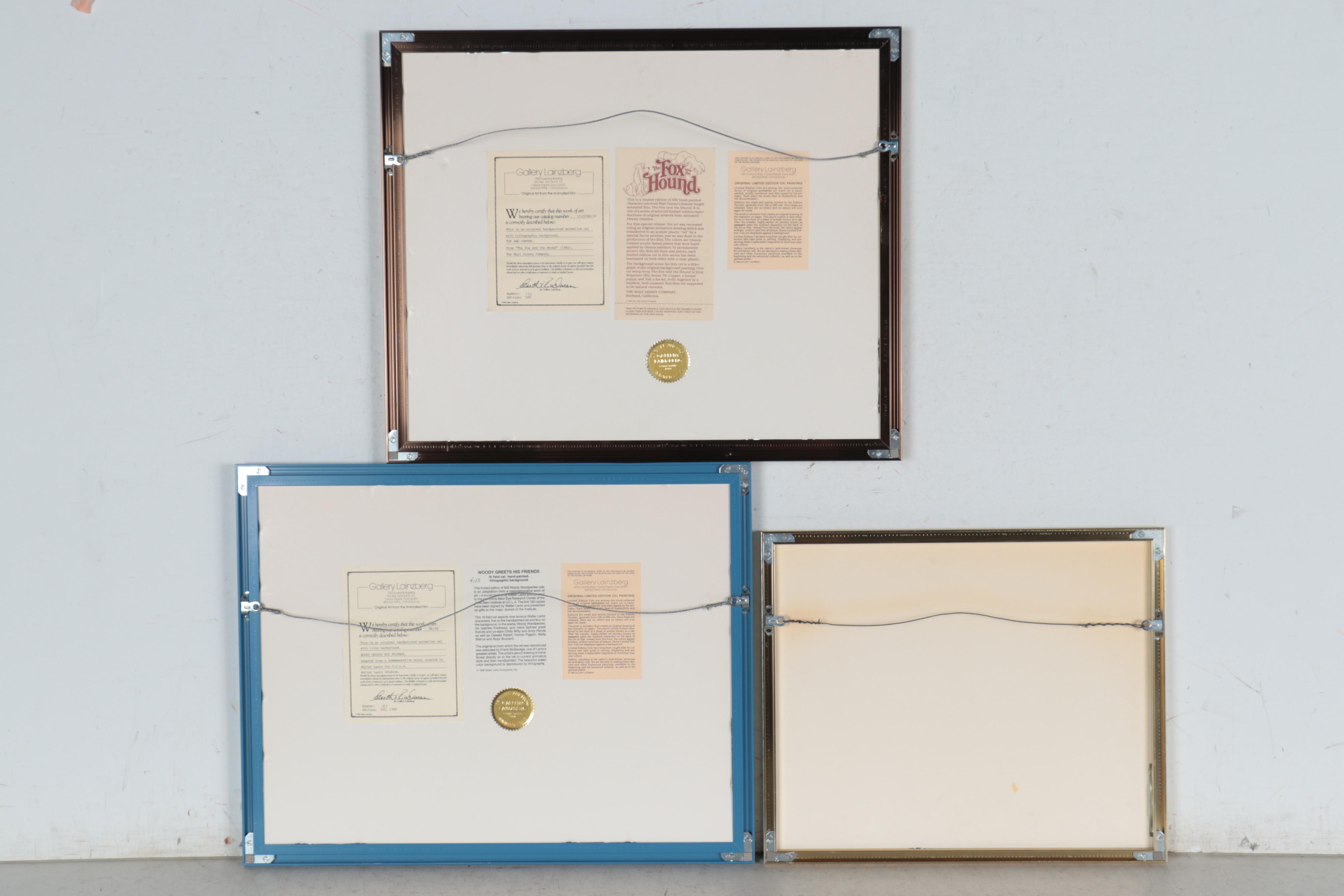 Walt Disney, Walter Lantz, & Turner Home Entertainment Sericel & Animation Cels