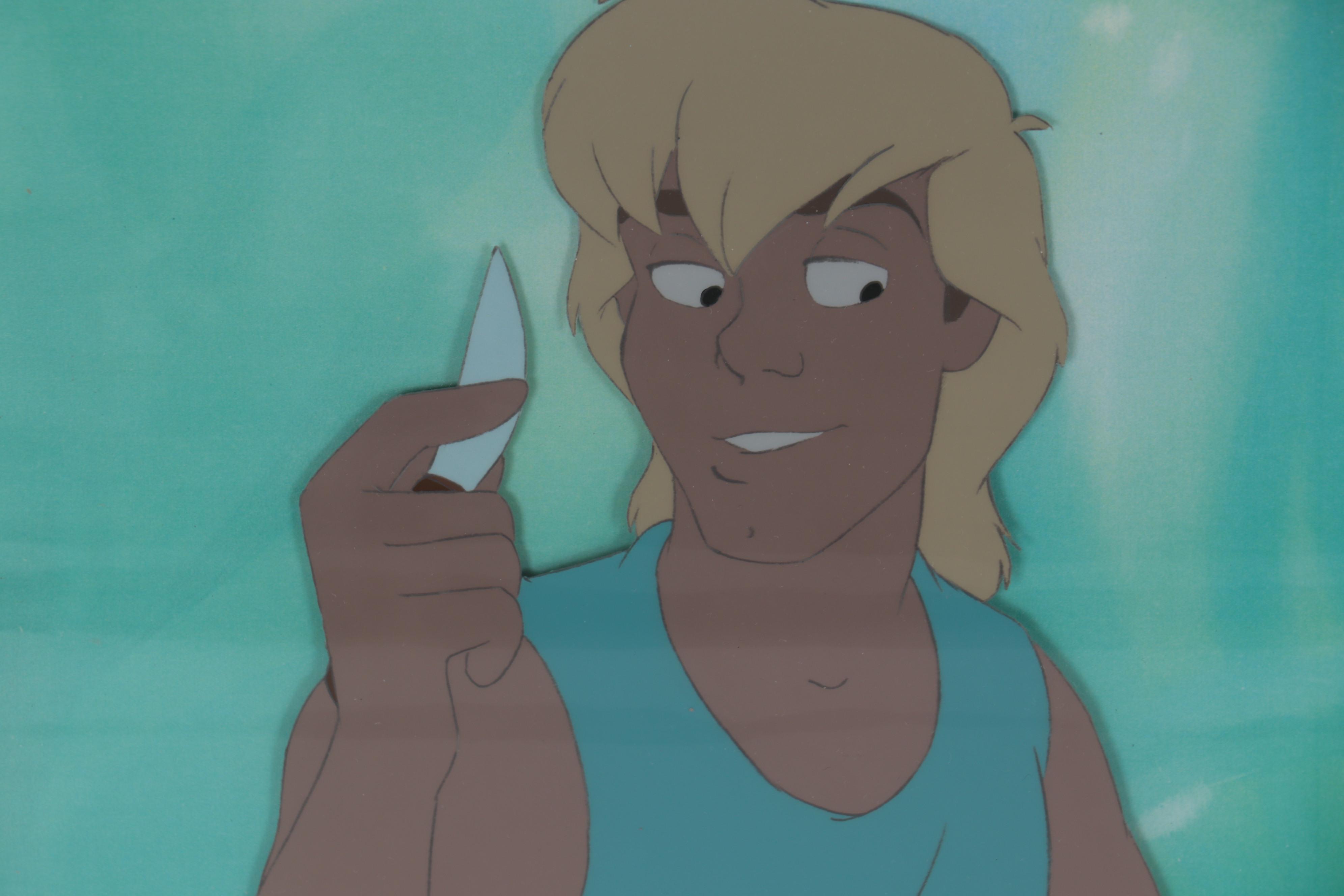 Kroyer Films Hand-Painting Animation Cel of Zak and Crysta, 1992