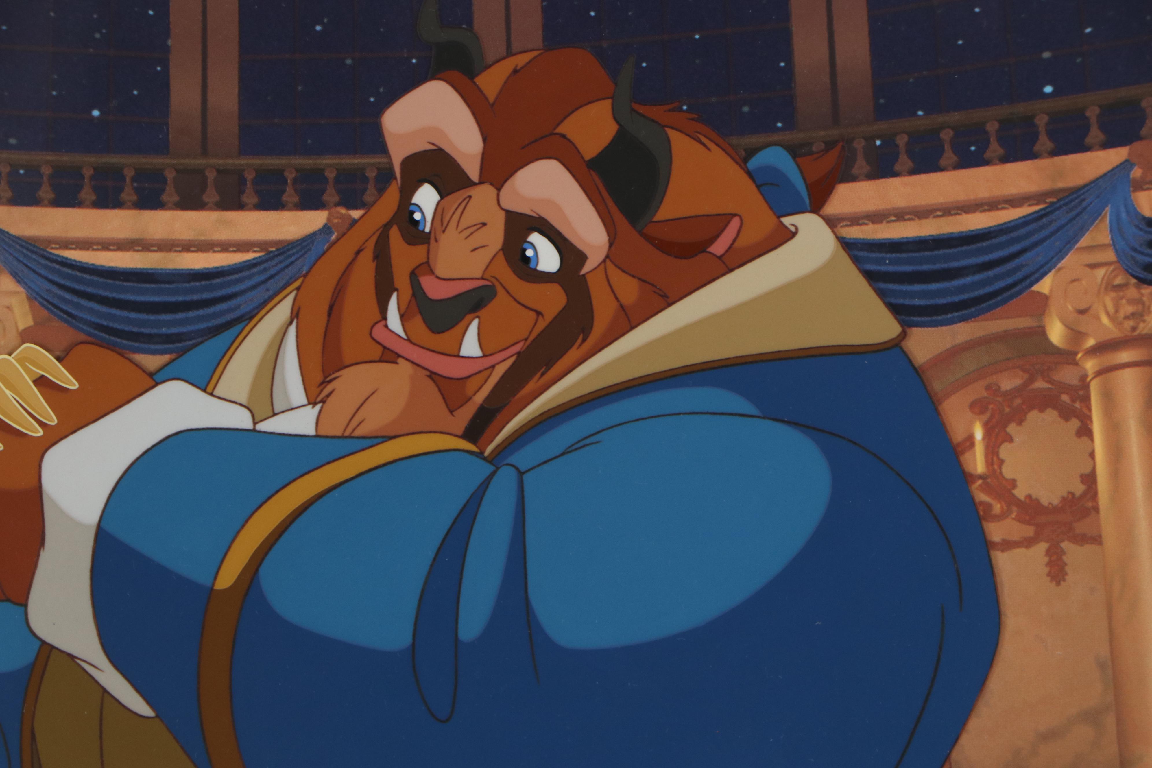 Walt Disney Hand-Painted Animation Cel from Beauty and the Beast, 1991