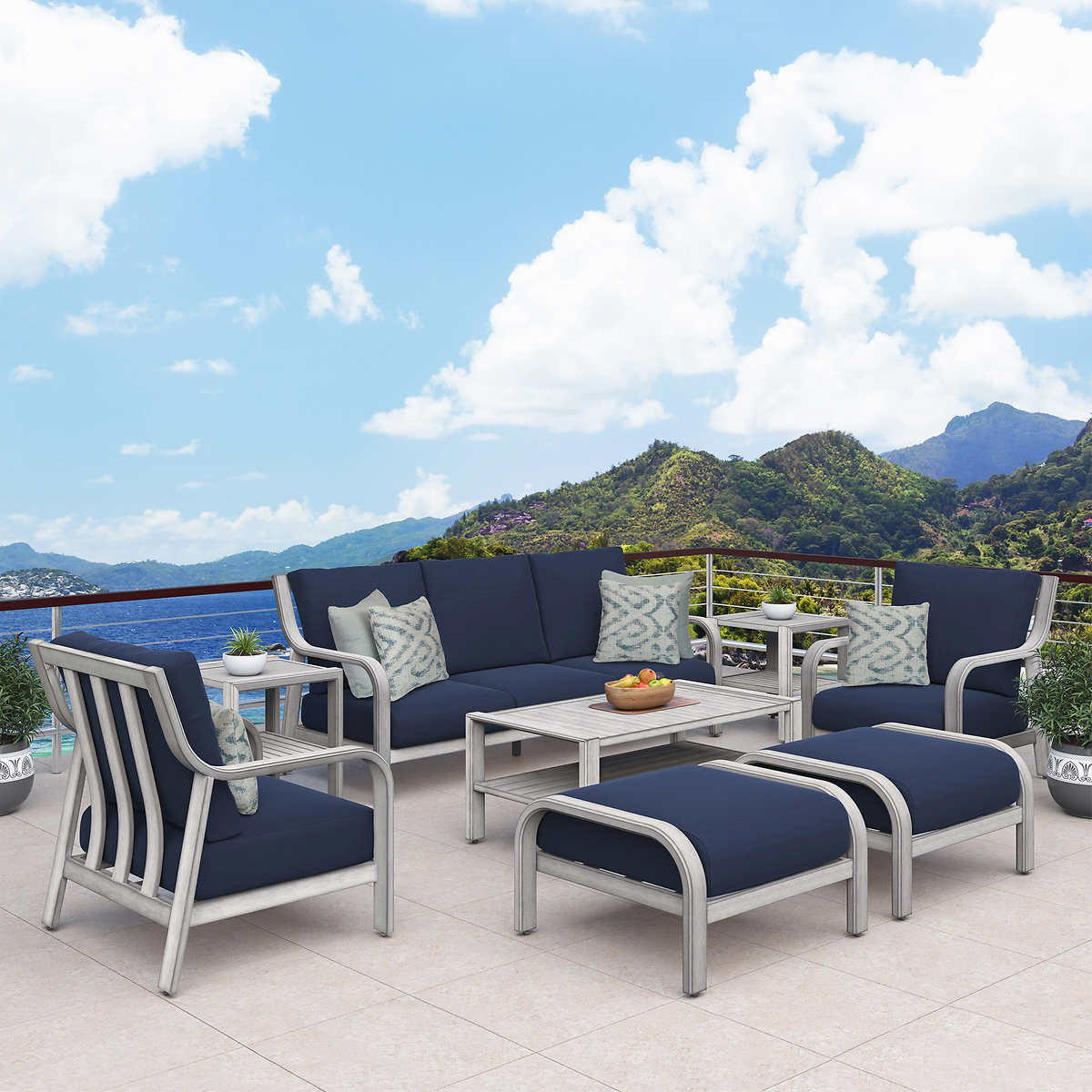 ATLeisure "Catalina" 8-Piece Deep Seating Patio Set
