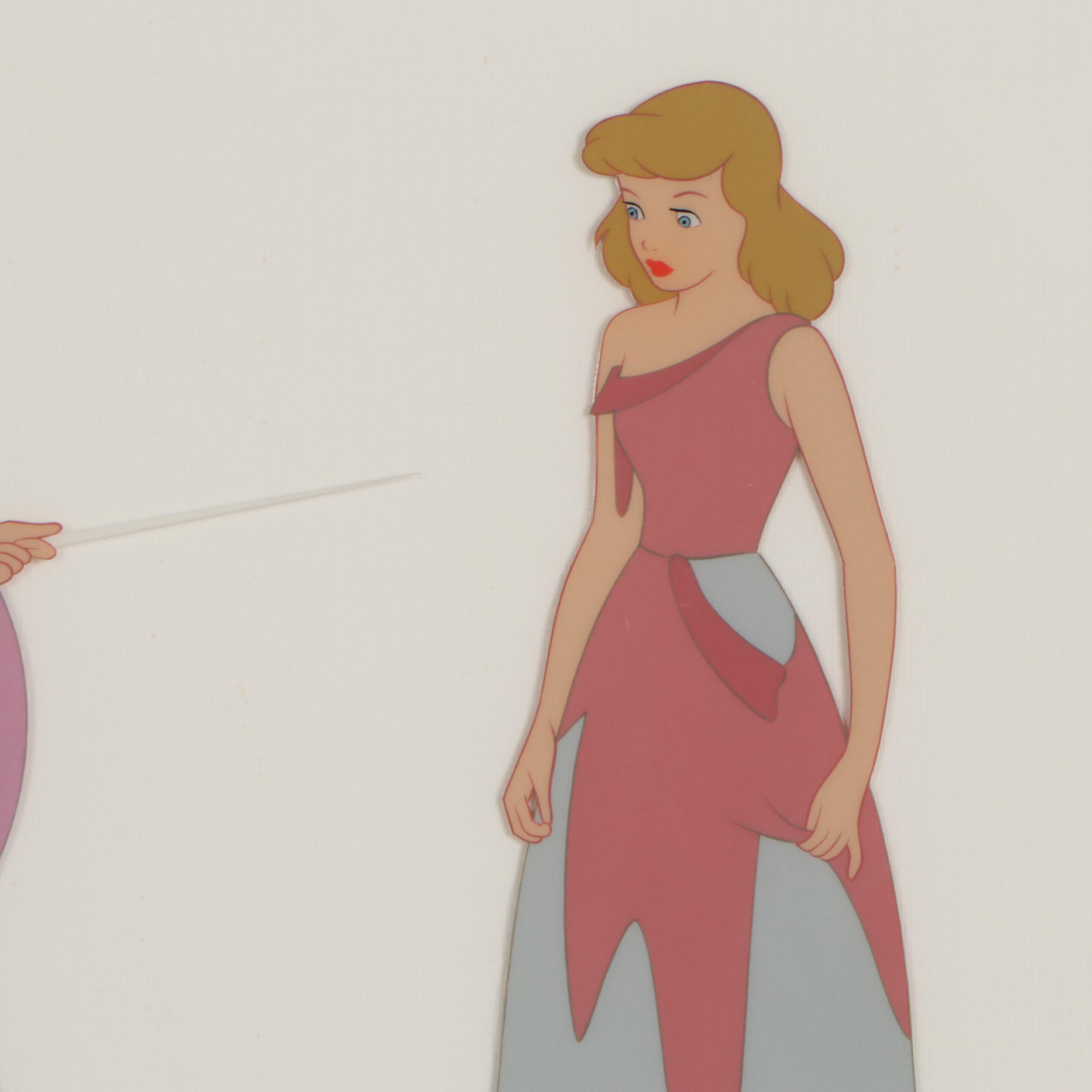 Walt Disney Hand-Inked Animation Cel From Cinderella, 1950