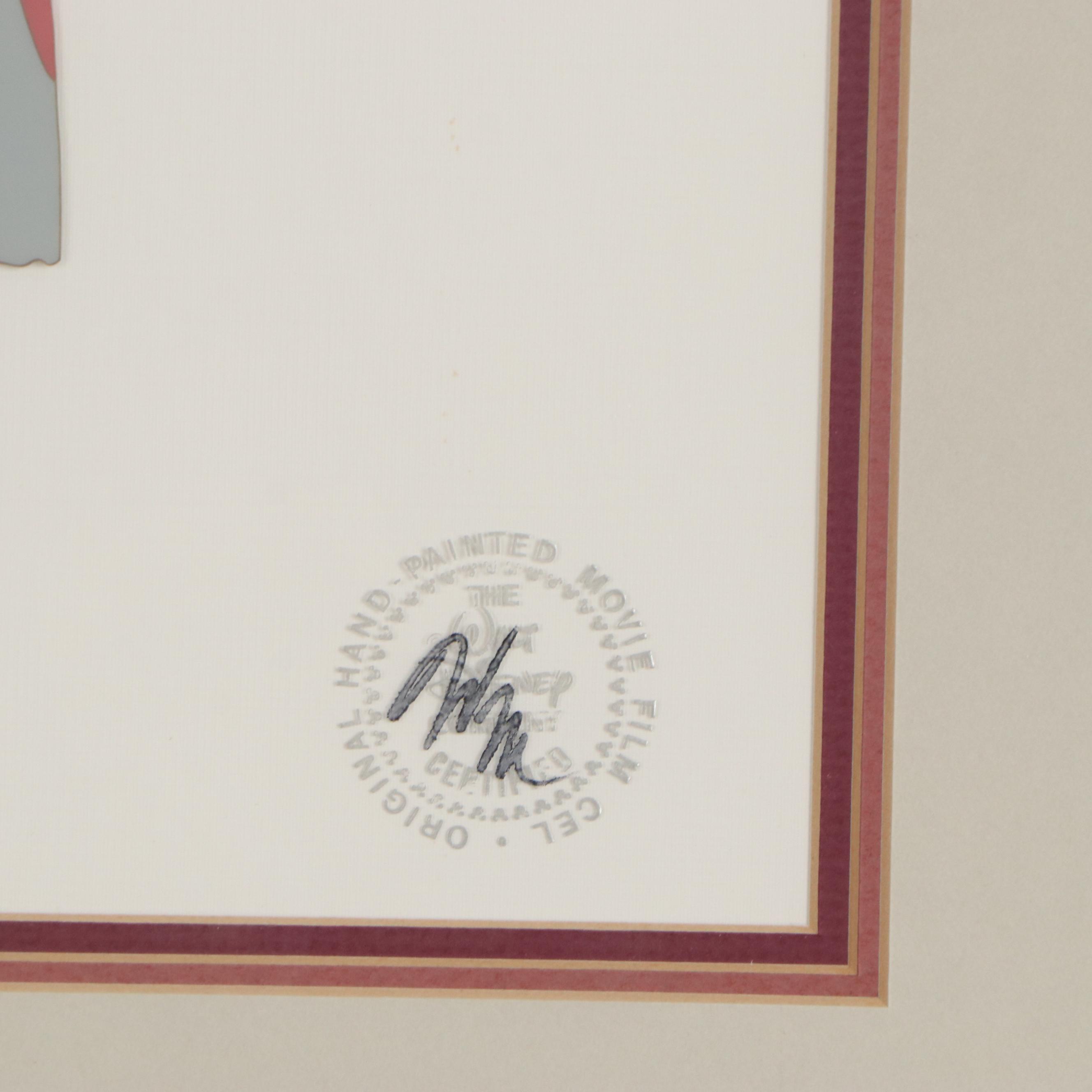 Walt Disney Hand-Inked Animation Cel From Cinderella, 1950