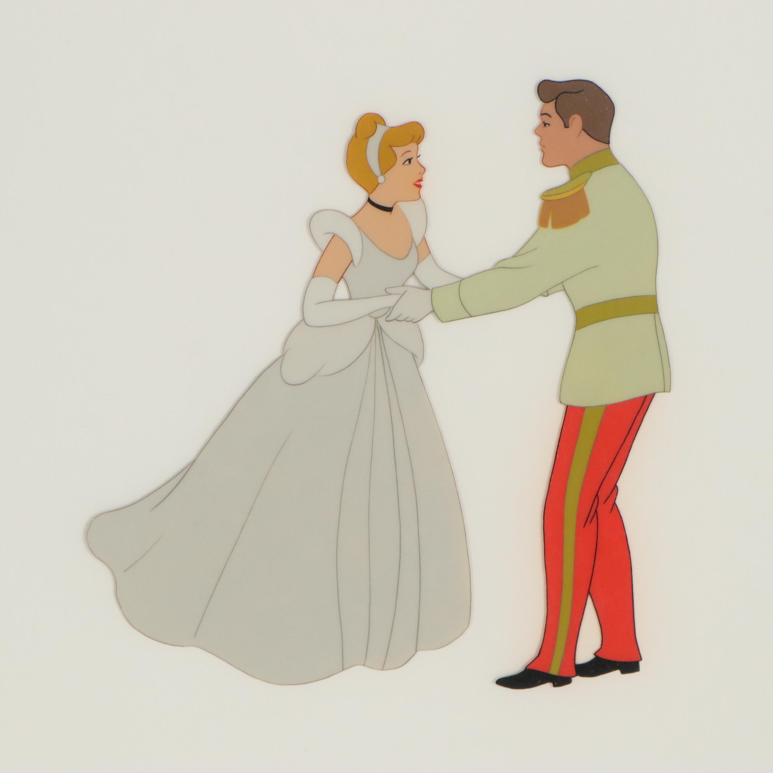 Walt Disney Hand-Inked Animation Cel From Cinderella, 1950