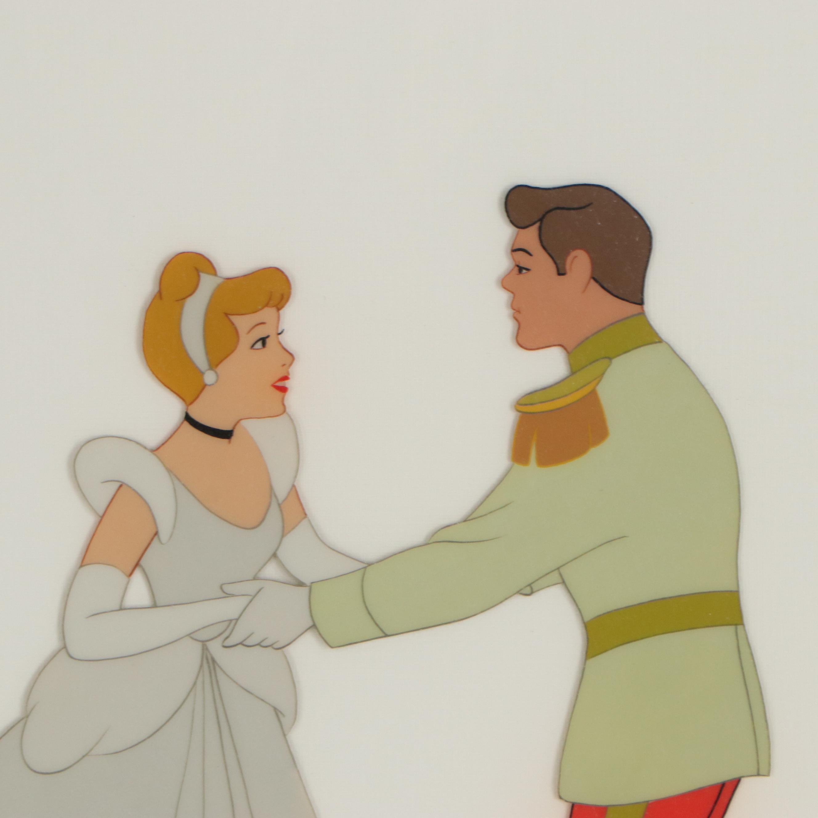 Walt Disney Hand-Inked Animation Cel From Cinderella, 1950