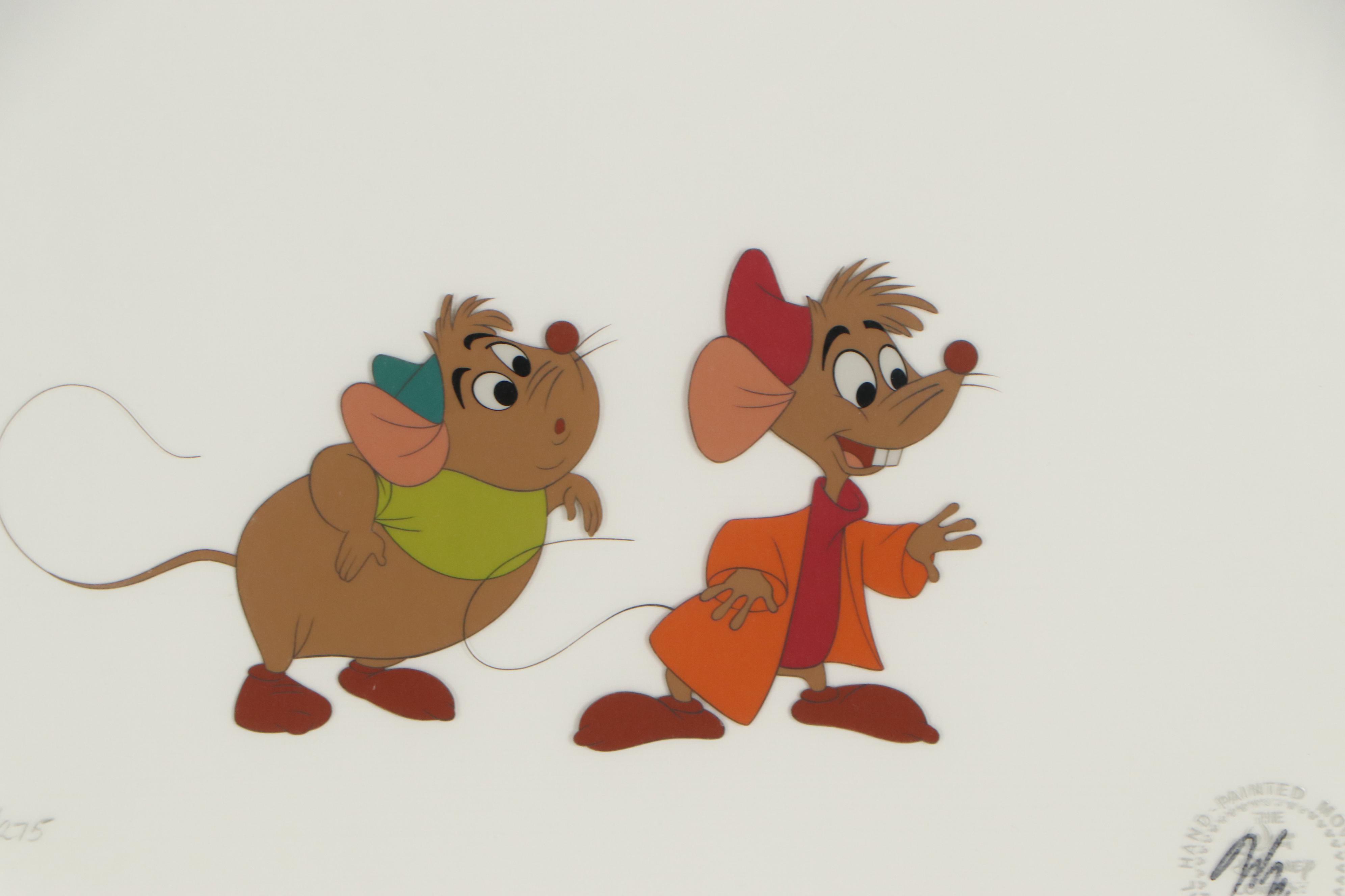 Disney "Cinderella" Hand-Painted Animation Cels, 1980