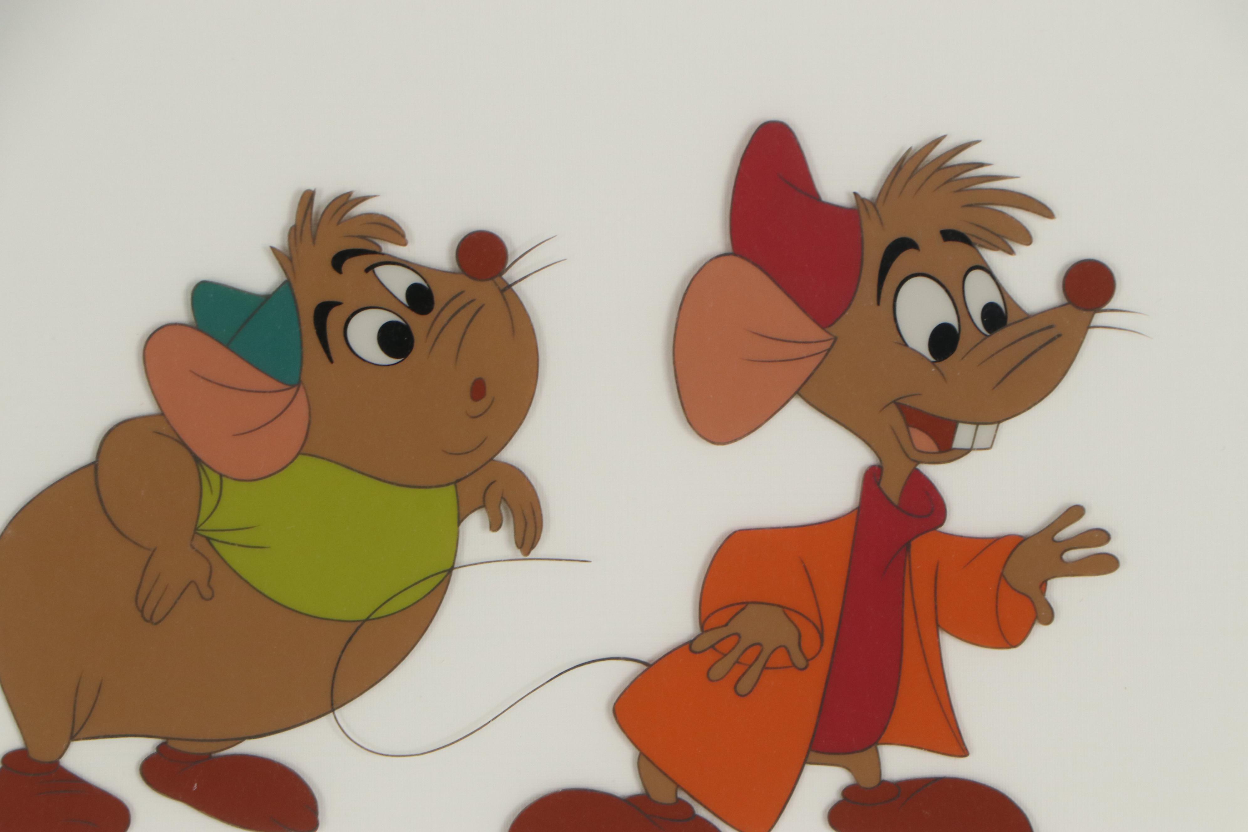 Disney "Cinderella" Hand-Painted Animation Cels, 1980