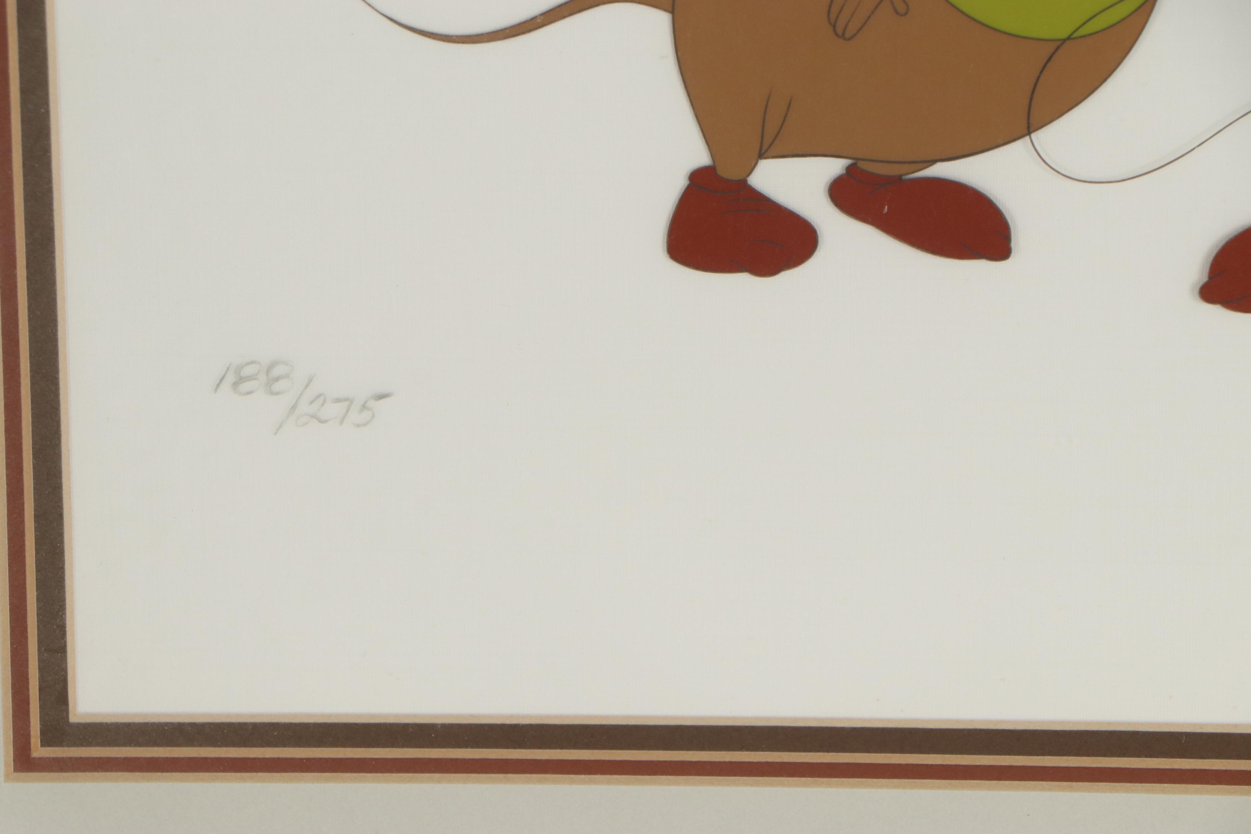 Disney "Cinderella" Hand-Painted Animation Cels, 1980