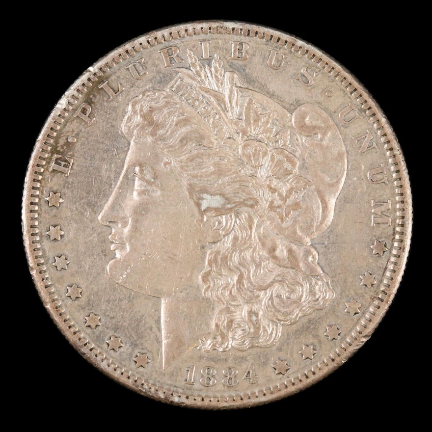 Toned Better Date 1884-S Morgan Silver Dollar