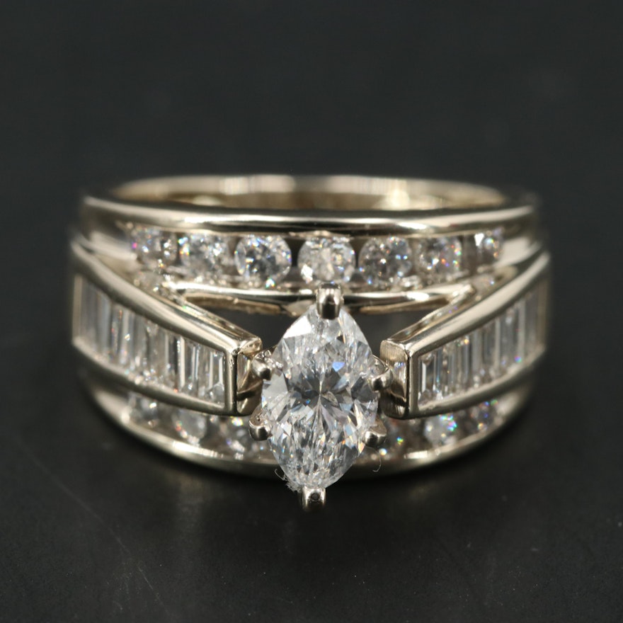 14K 1.61 CTW Diamond Ring