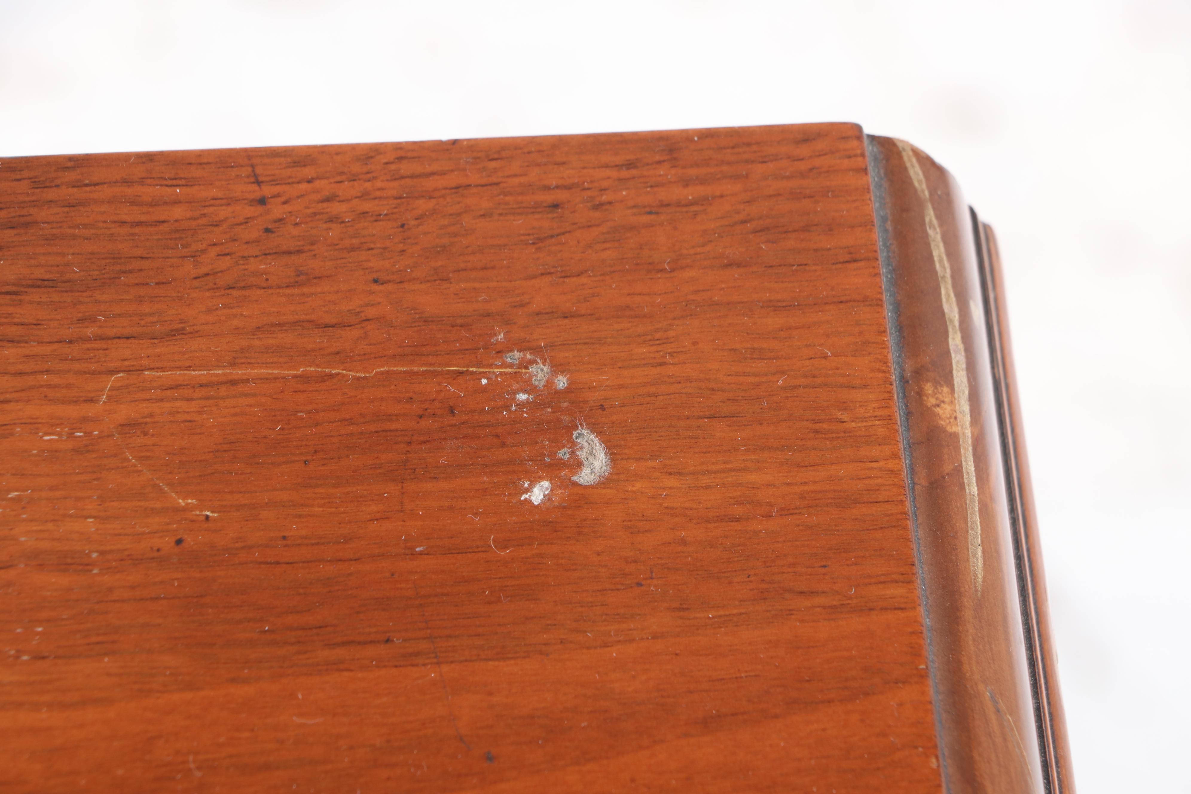 Hibriten Furniture Co. Art Deco Walnut Three-Drawer Dresser, circa 1930