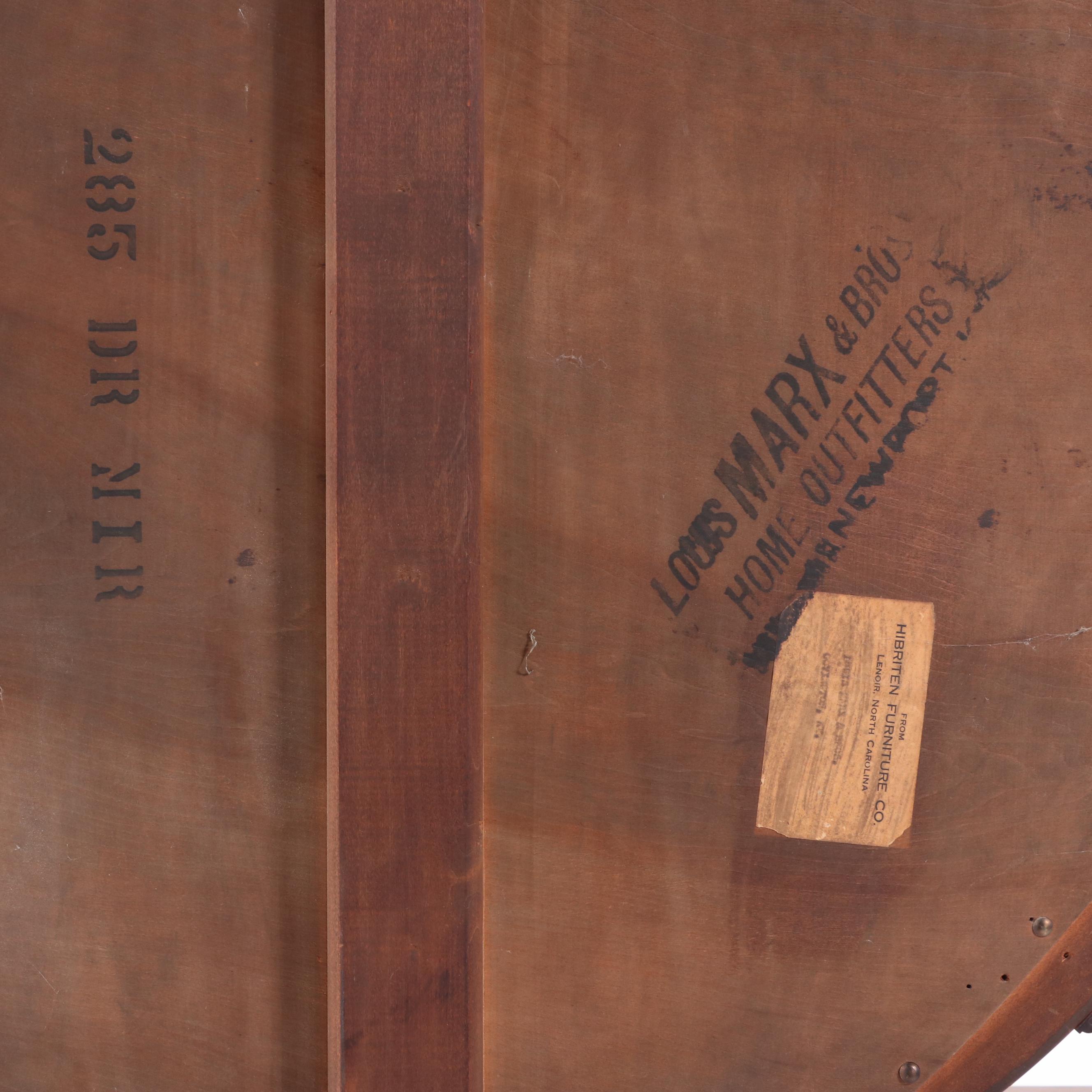 Hibriten Furniture Co. Art Deco Walnut Three-Drawer Dresser, circa 1930