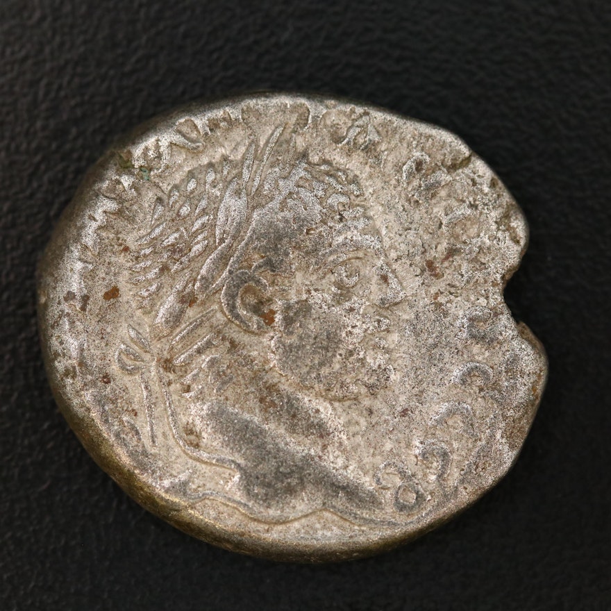 Ancient Roman AR Tetradrachm of Emperor Caracalla, Antioch, ca. 198–217 AD
