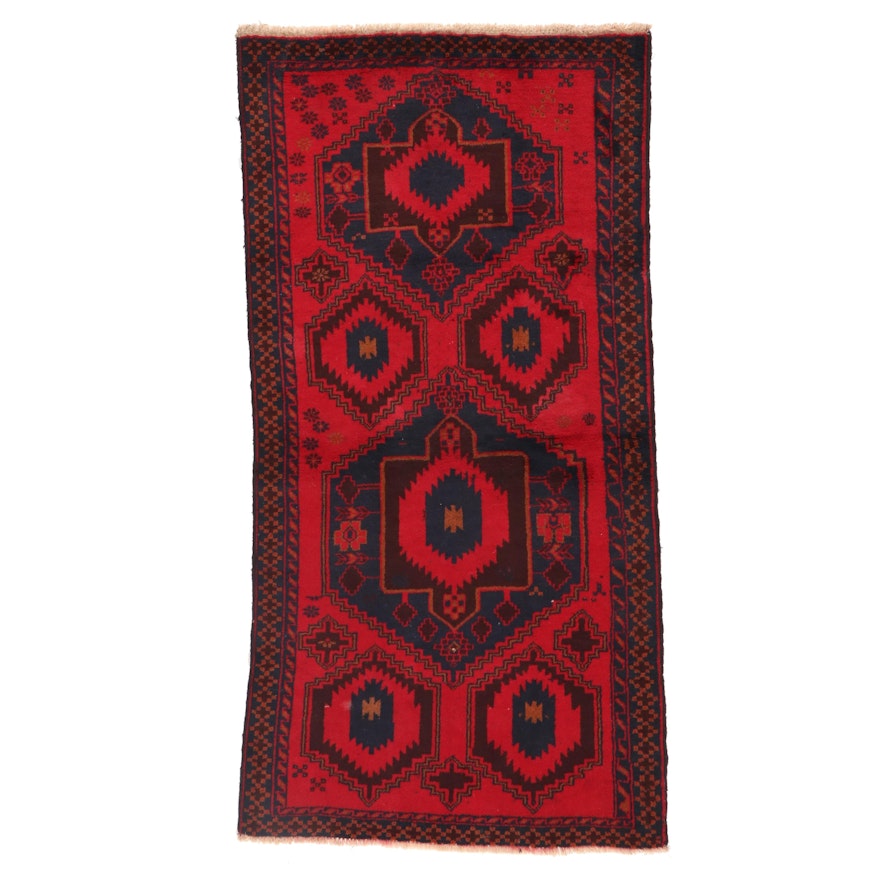 3'5 x 6'8 Hand-Knotted Afghan Baluch Area Rug