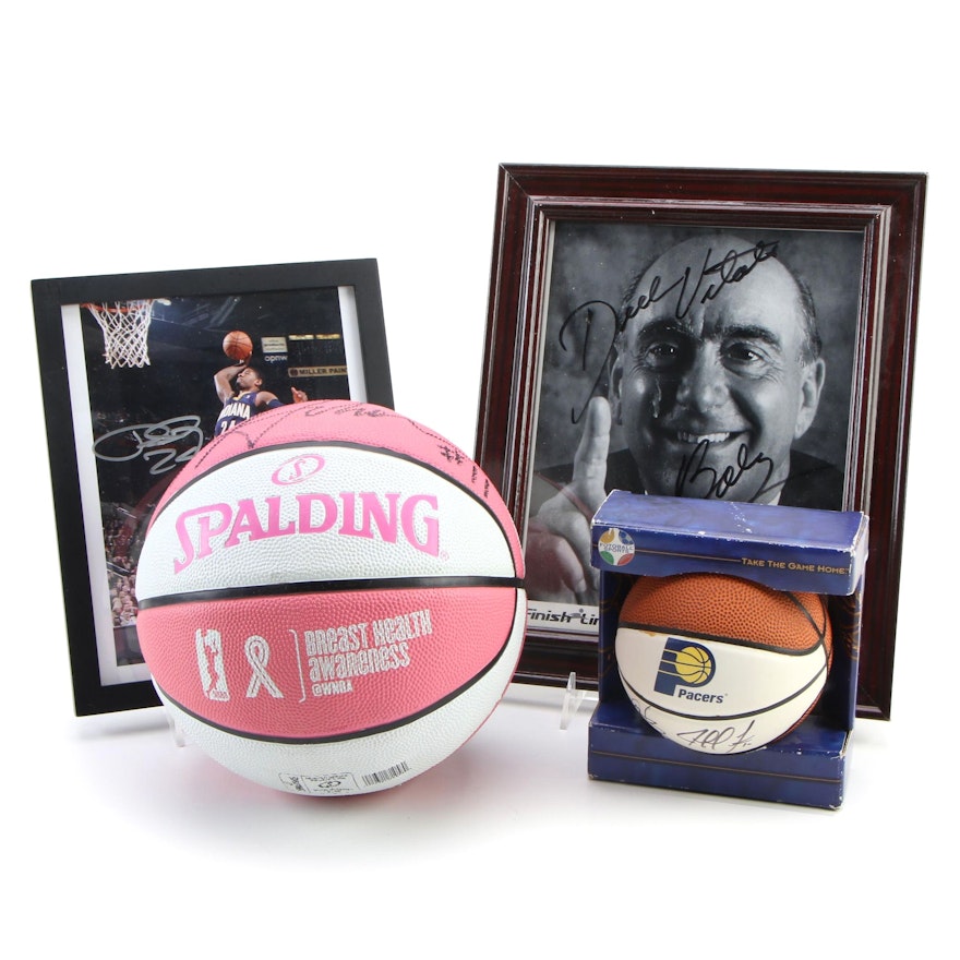 Dick Vitale and Paul George Signed Pictures and More