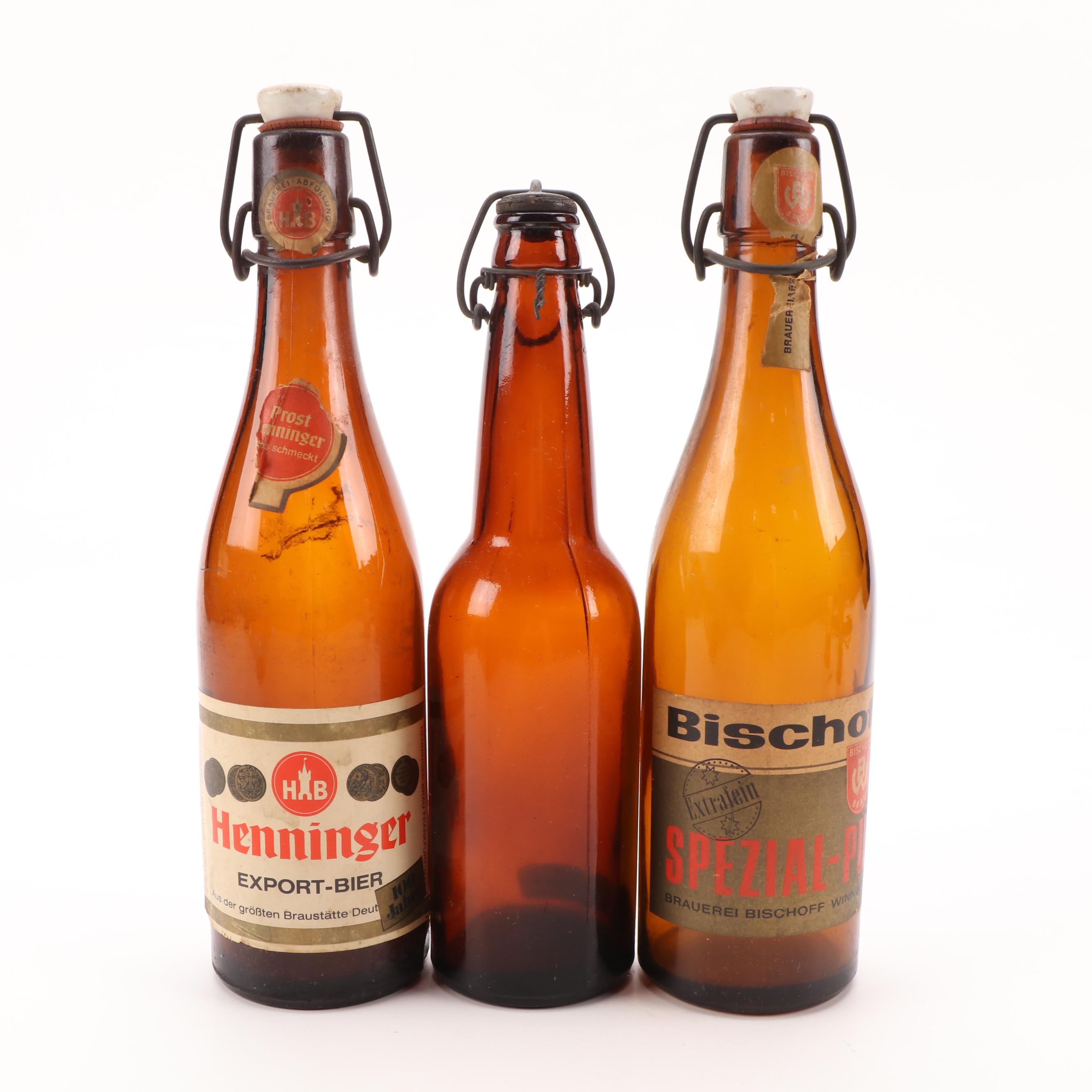 Dayton Breweries Co., Terre Haute Brewing Co., Other Amber Glass Beer Bottles