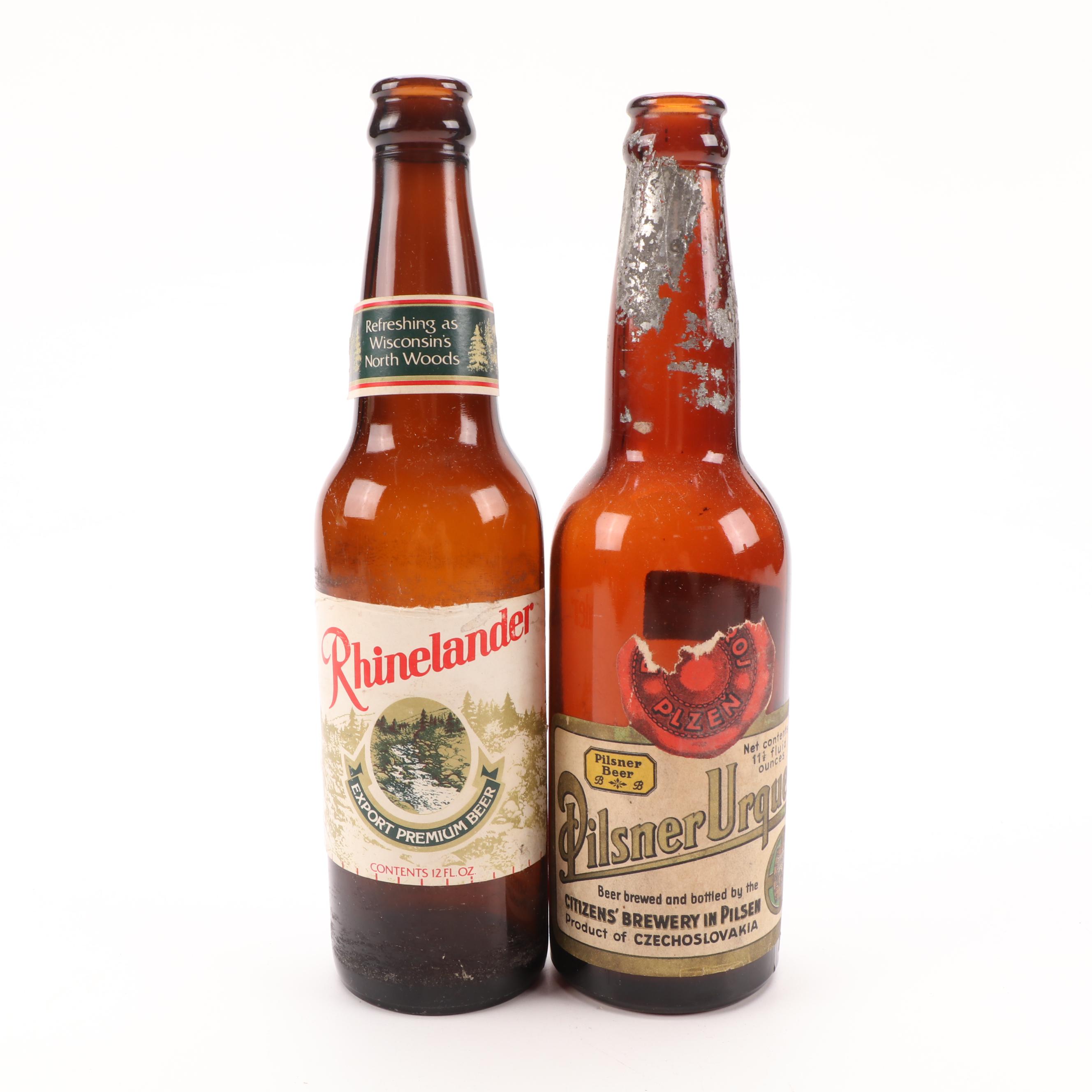 Dayton Breweries Co., Terre Haute Brewing Co., Other Amber Glass Beer Bottles