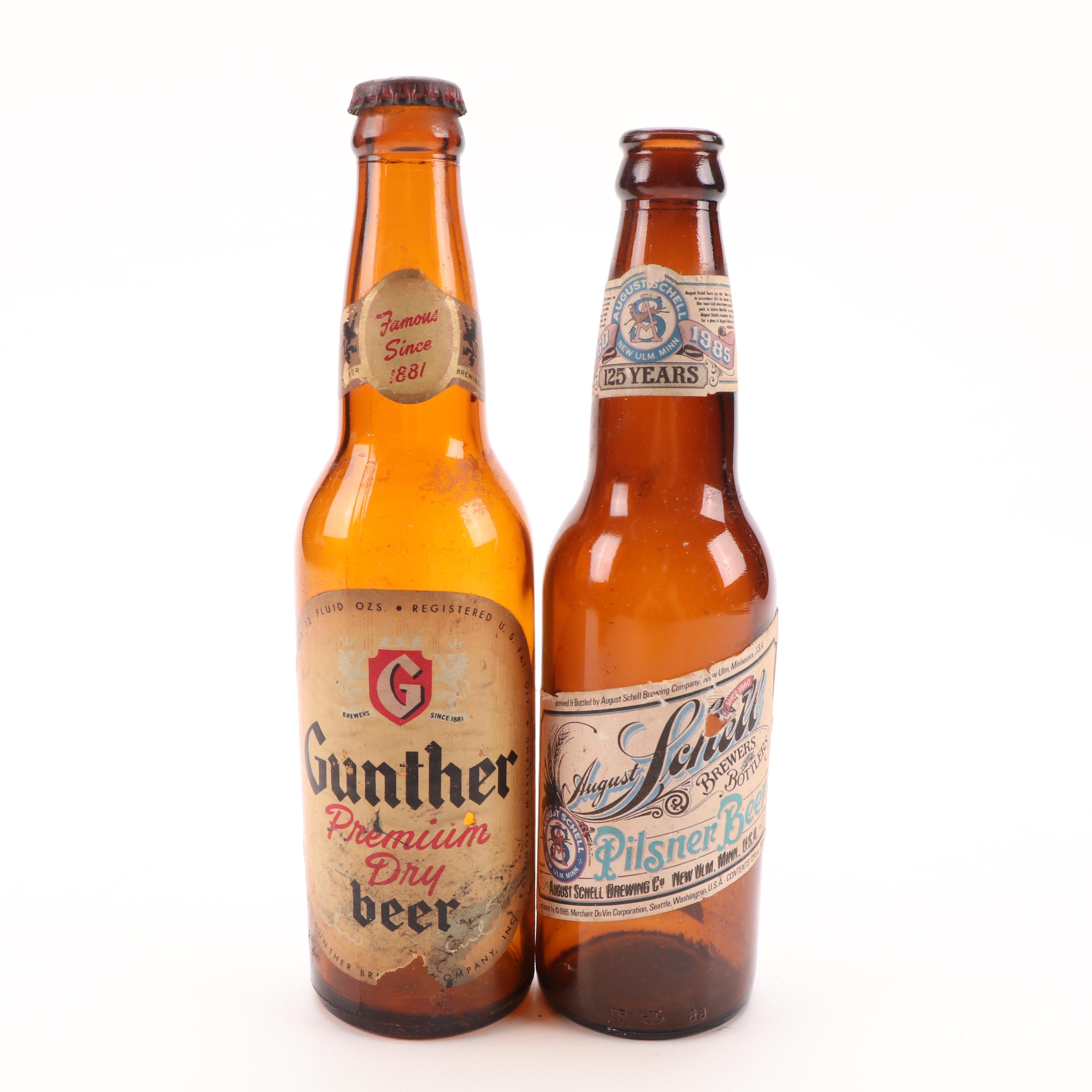 Dayton Breweries Co., Terre Haute Brewing Co., Other Amber Glass Beer Bottles
