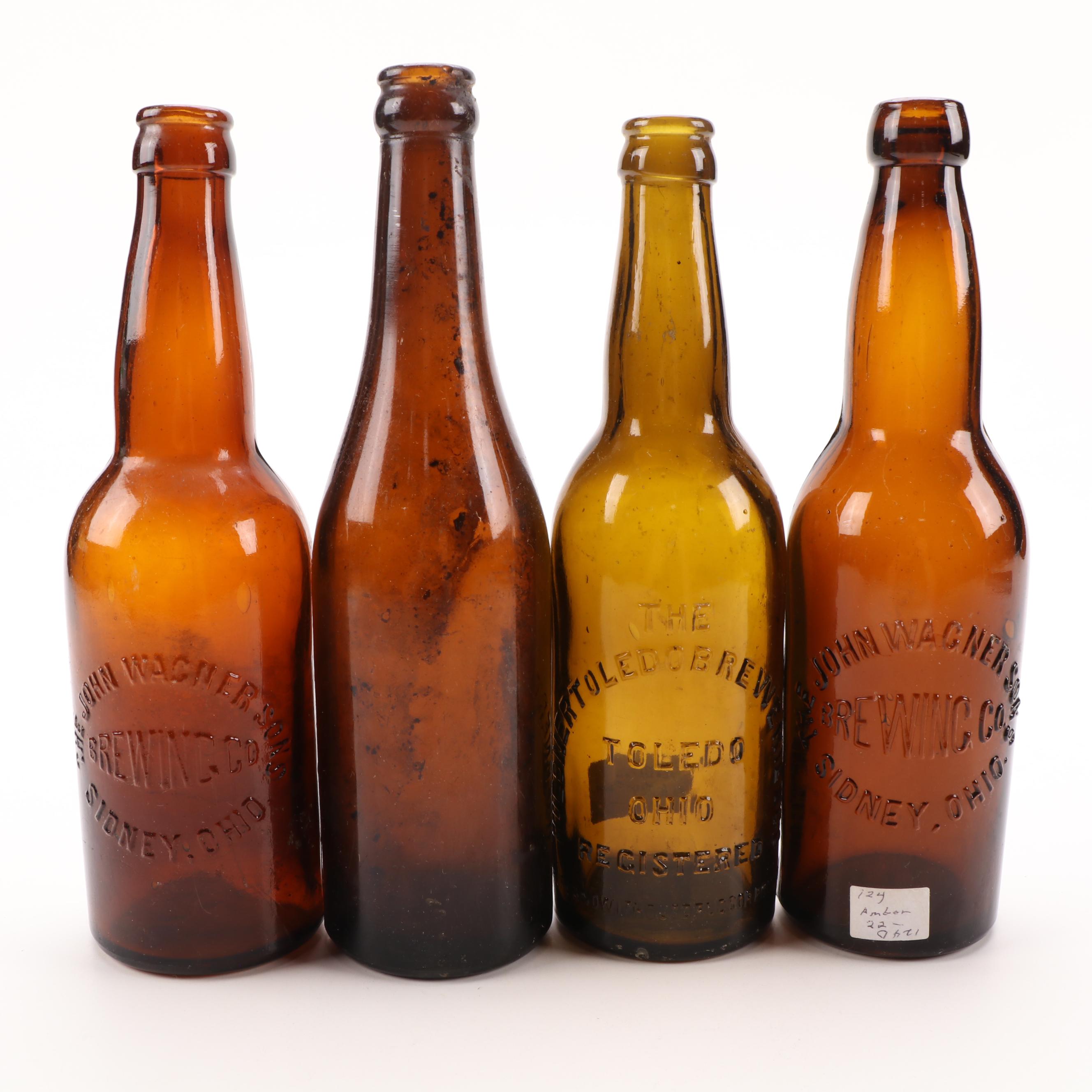 Dayton Breweries Co., Terre Haute Brewing Co., Other Amber Glass Beer Bottles