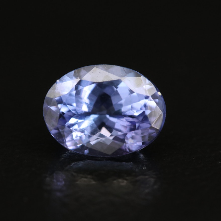 Loose 1.50 CT Oval Faceted Tanzanite