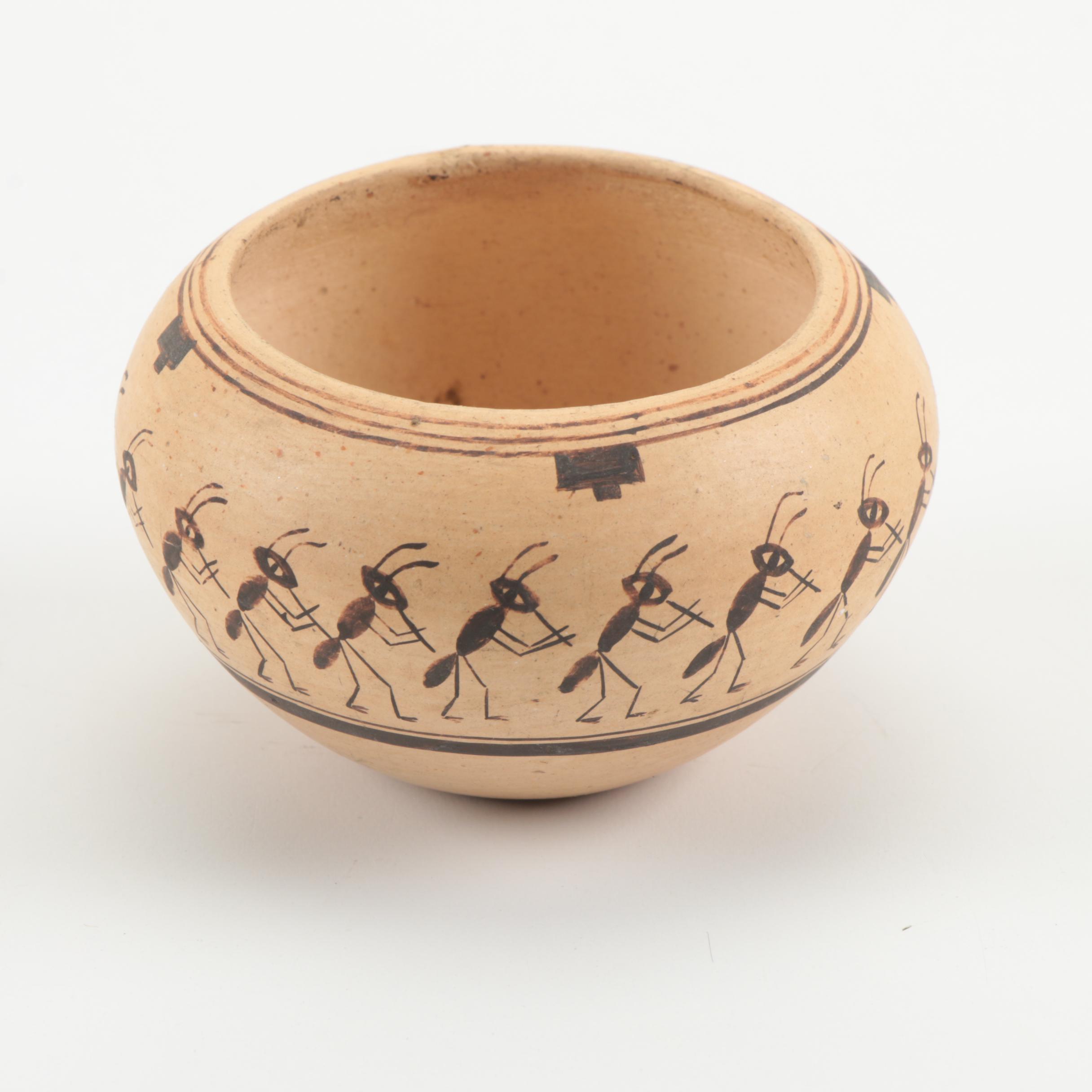 Cheryl Naha Nampeyo Hopi Vessels With Turtle Figurines, 20th Century