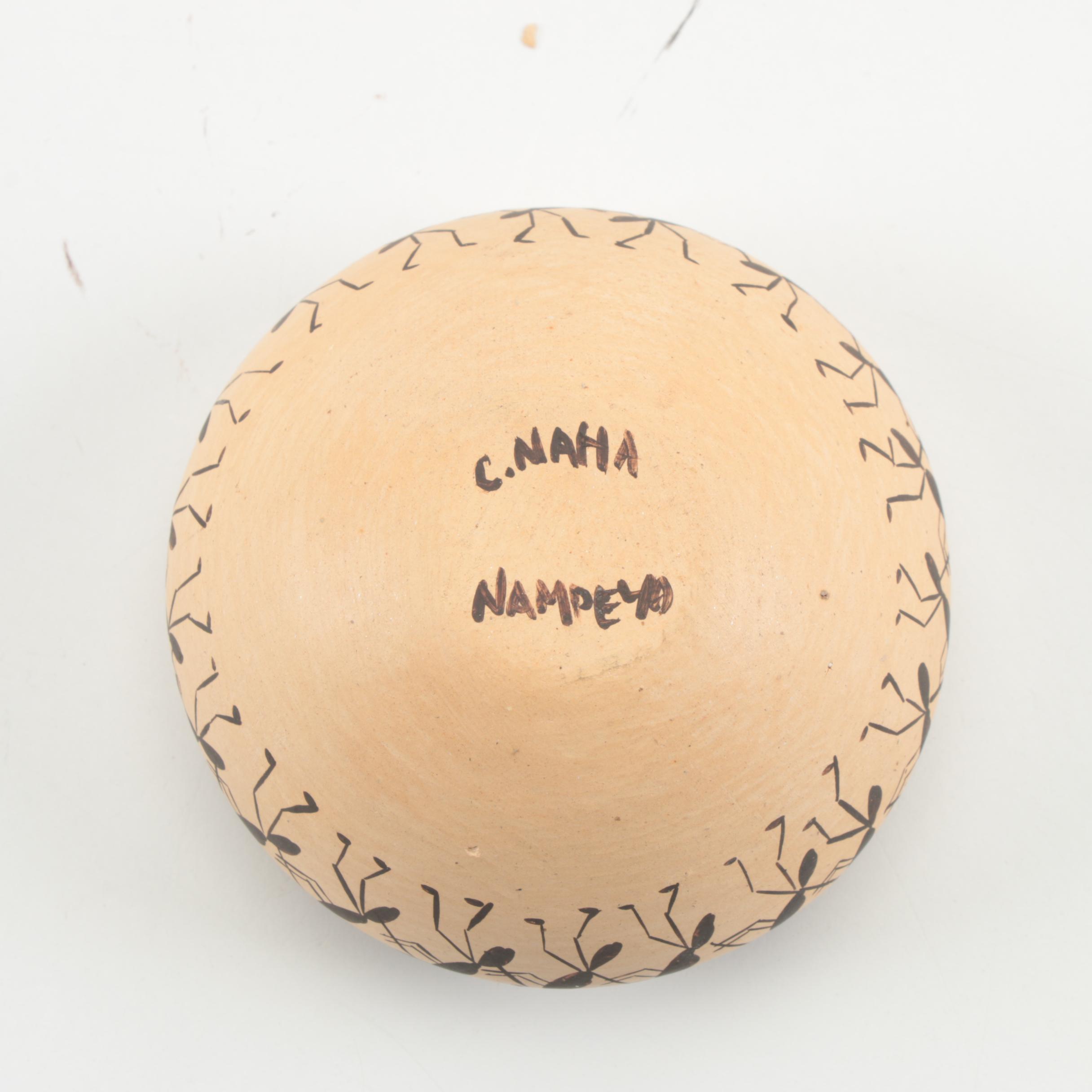 Cheryl Naha Nampeyo Hopi Vessels With Turtle Figurines, 20th Century