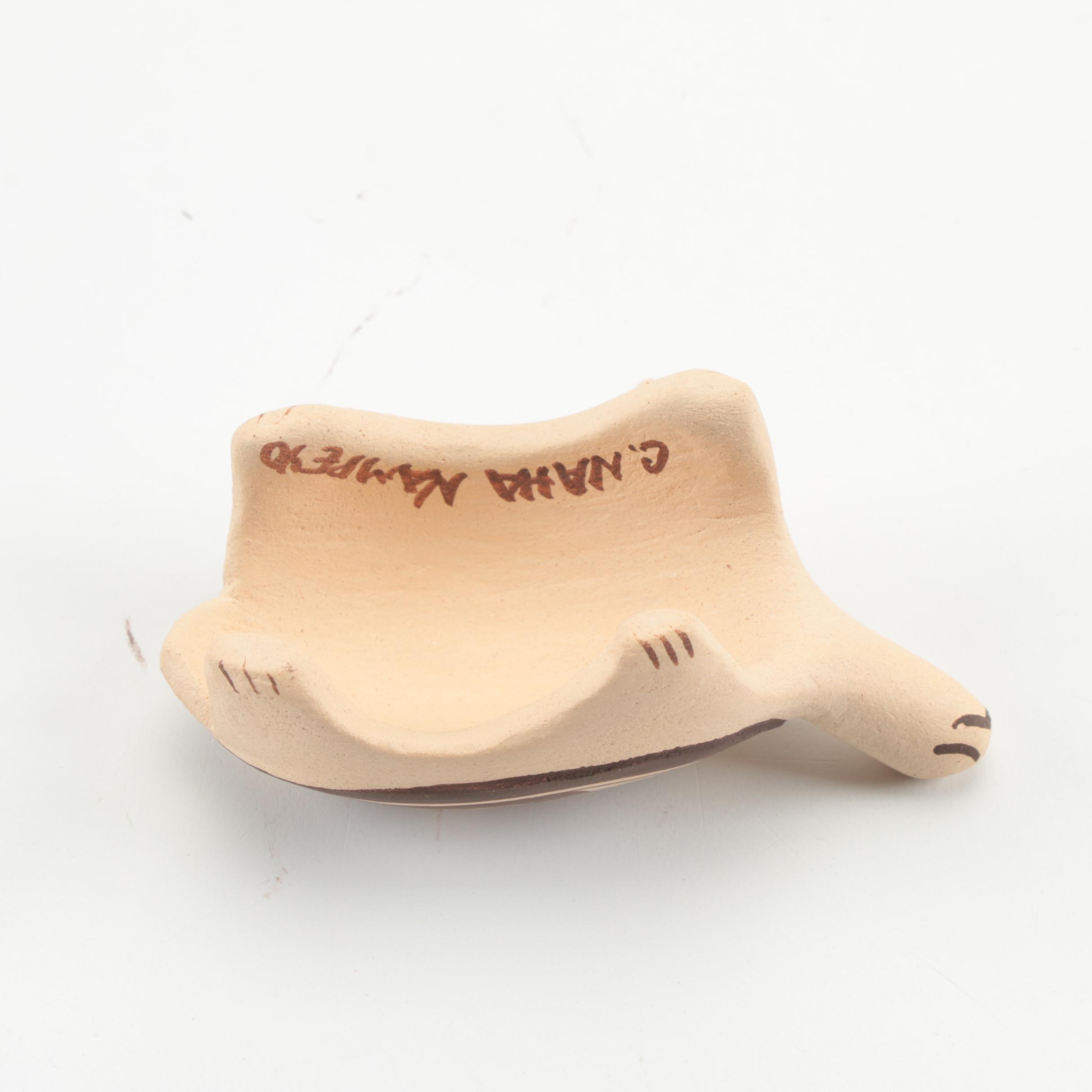 Cheryl Naha Nampeyo Hopi Vessels With Turtle Figurines, 20th Century