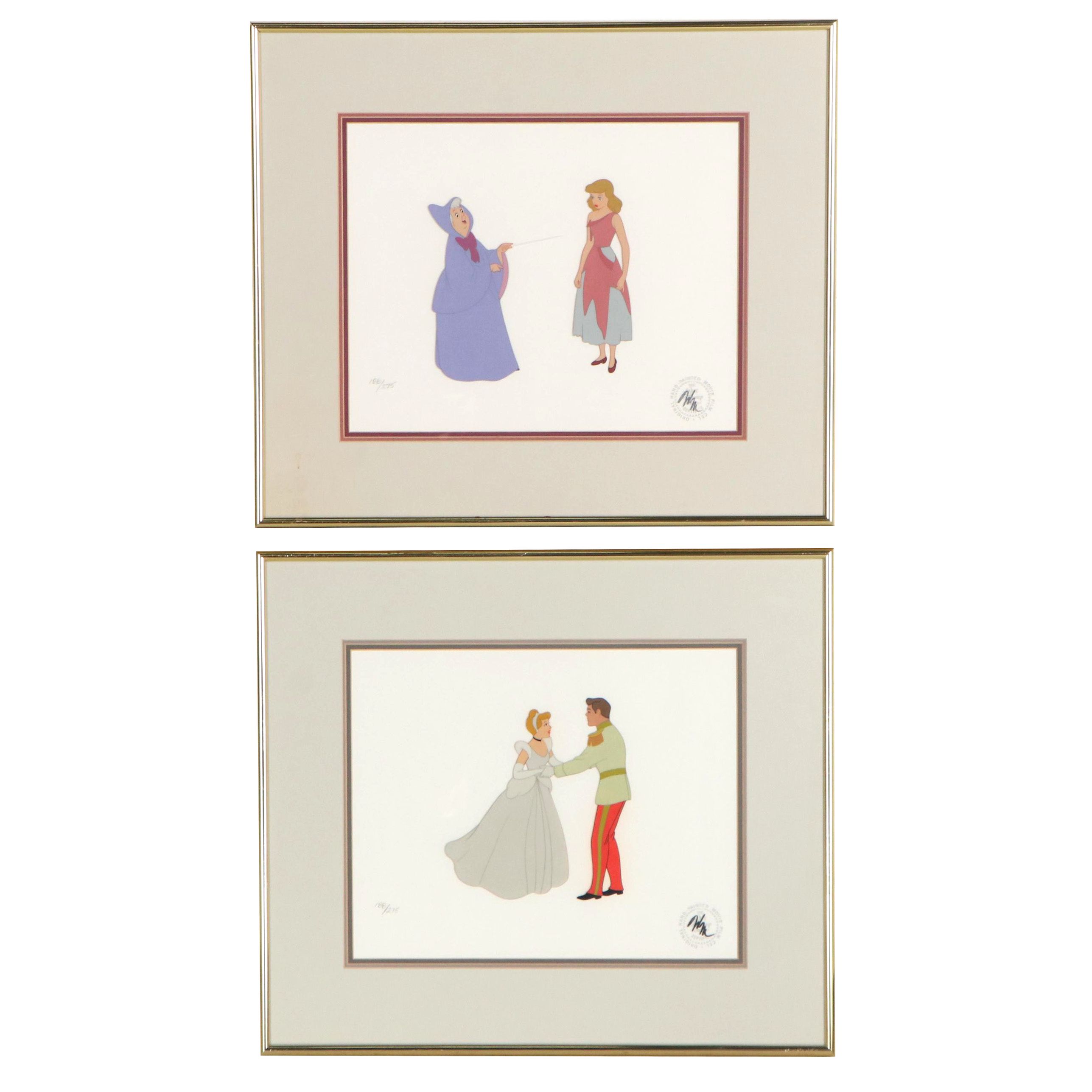 Walt Disney Hand-Inked Animation Cel From Cinderella, 1950