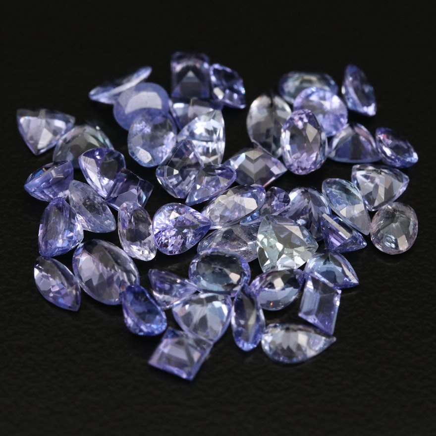 Loose 18.49 CTW Faceted Tanzanites