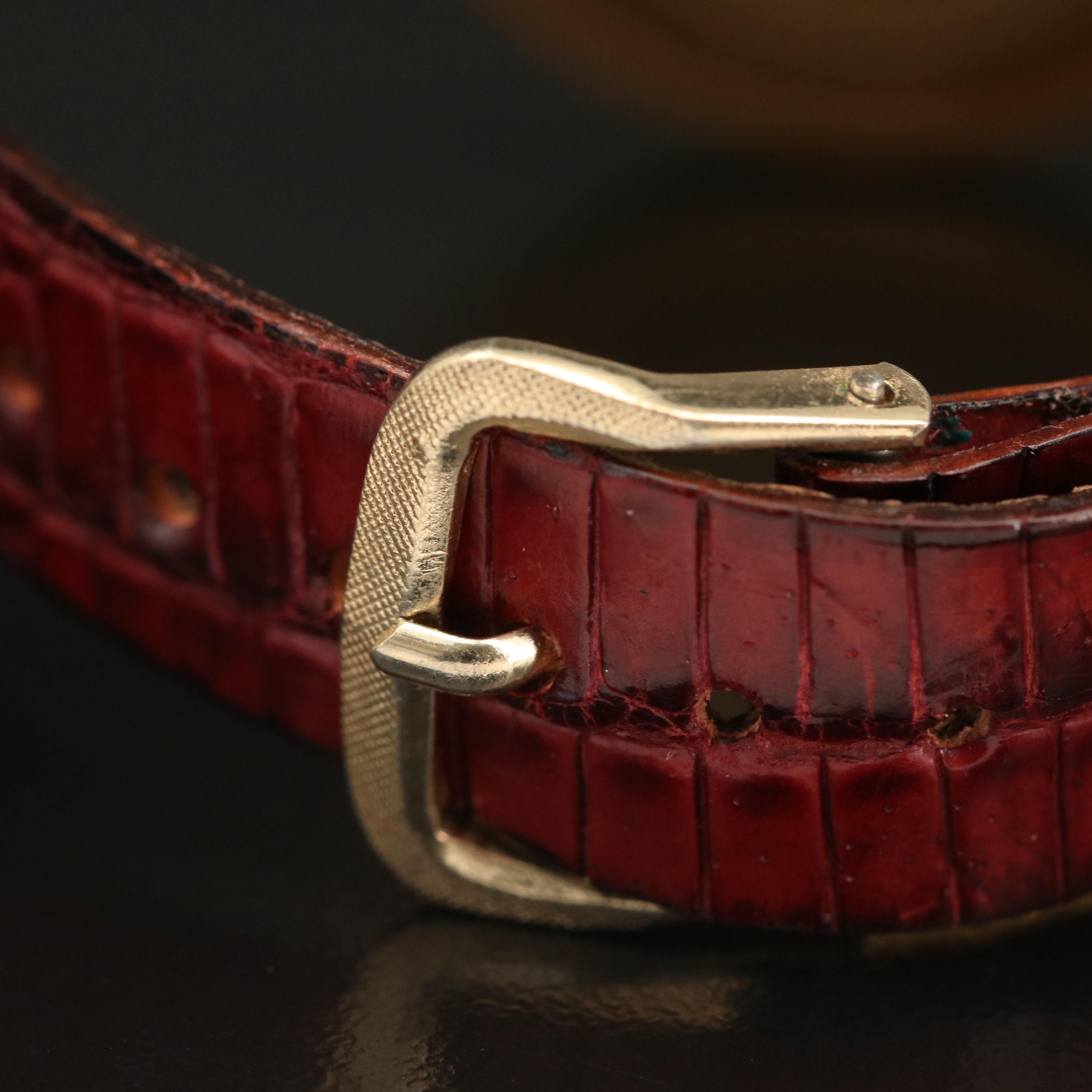 Vintage Bueche-Girod 18K Yellow Gold Stem Wind Watch