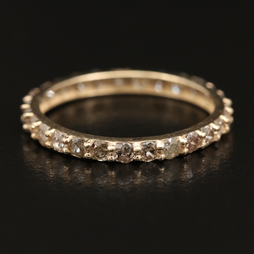 14K 1.15 CTW Stackable Diamond Eternity Band