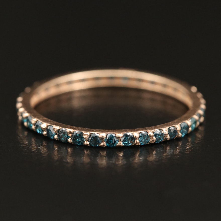 14K Diamond Eternity Band