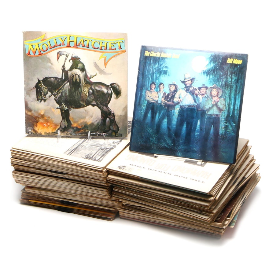 Beatles, Molly Hatchet, Charlie Daniels Band, Other Vinyl LP Records