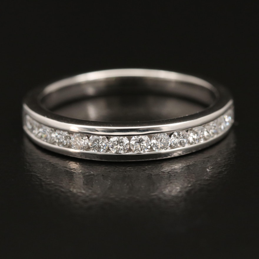 14K Channel Set Diamond Band