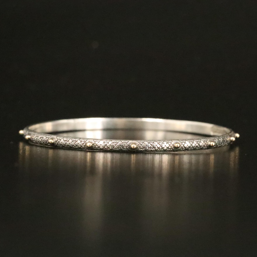 Konstantino "Classics" Sterling Bangle with 18K Accents