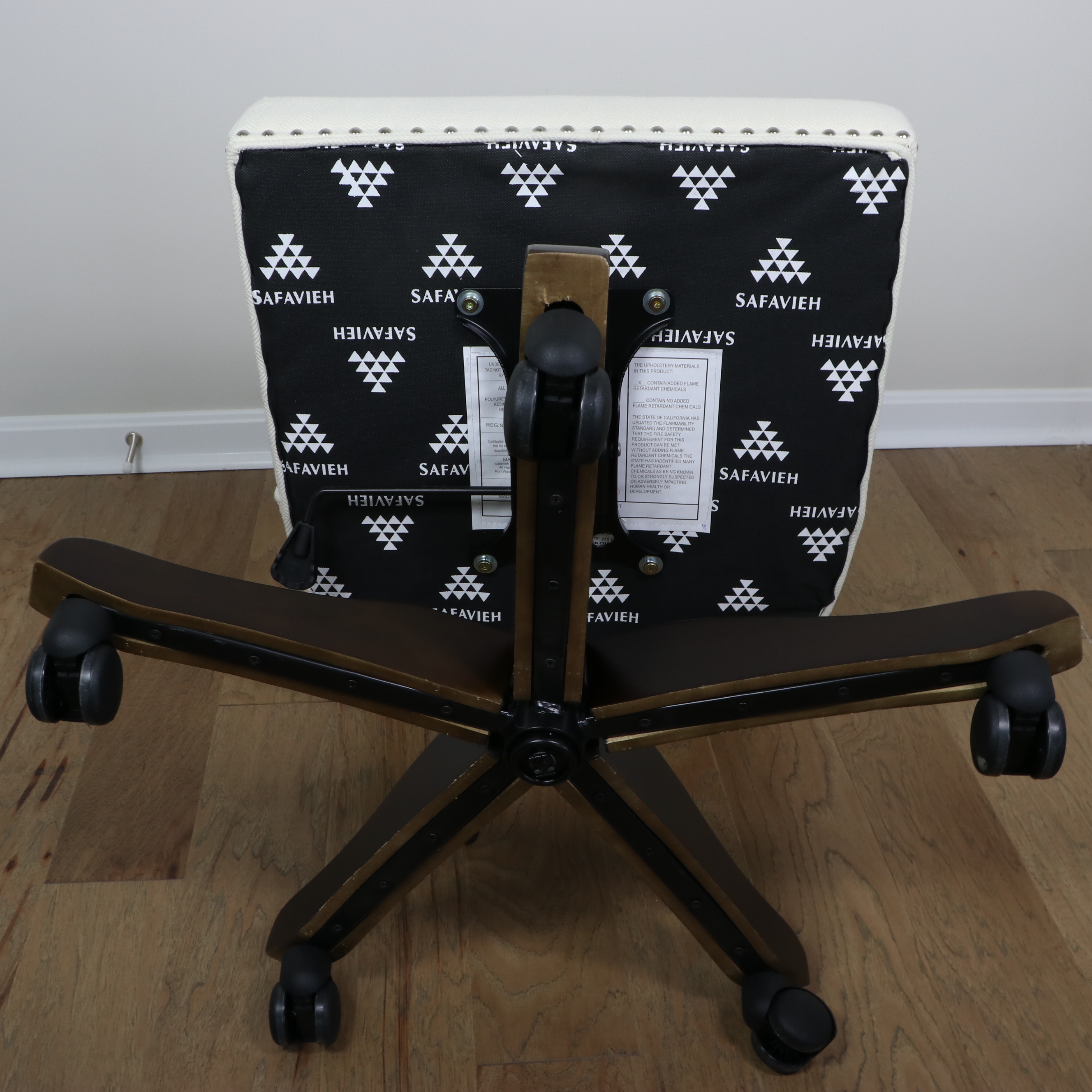 Safavieh "Scarlet" Upholstered Desk Chair with Nailhead Detail