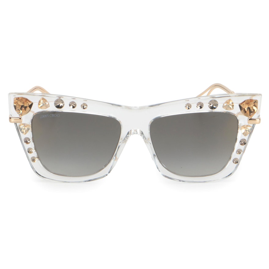 JImmy Choo Special Edition BEE/S Modified Cat Eye Sunglasses with Case